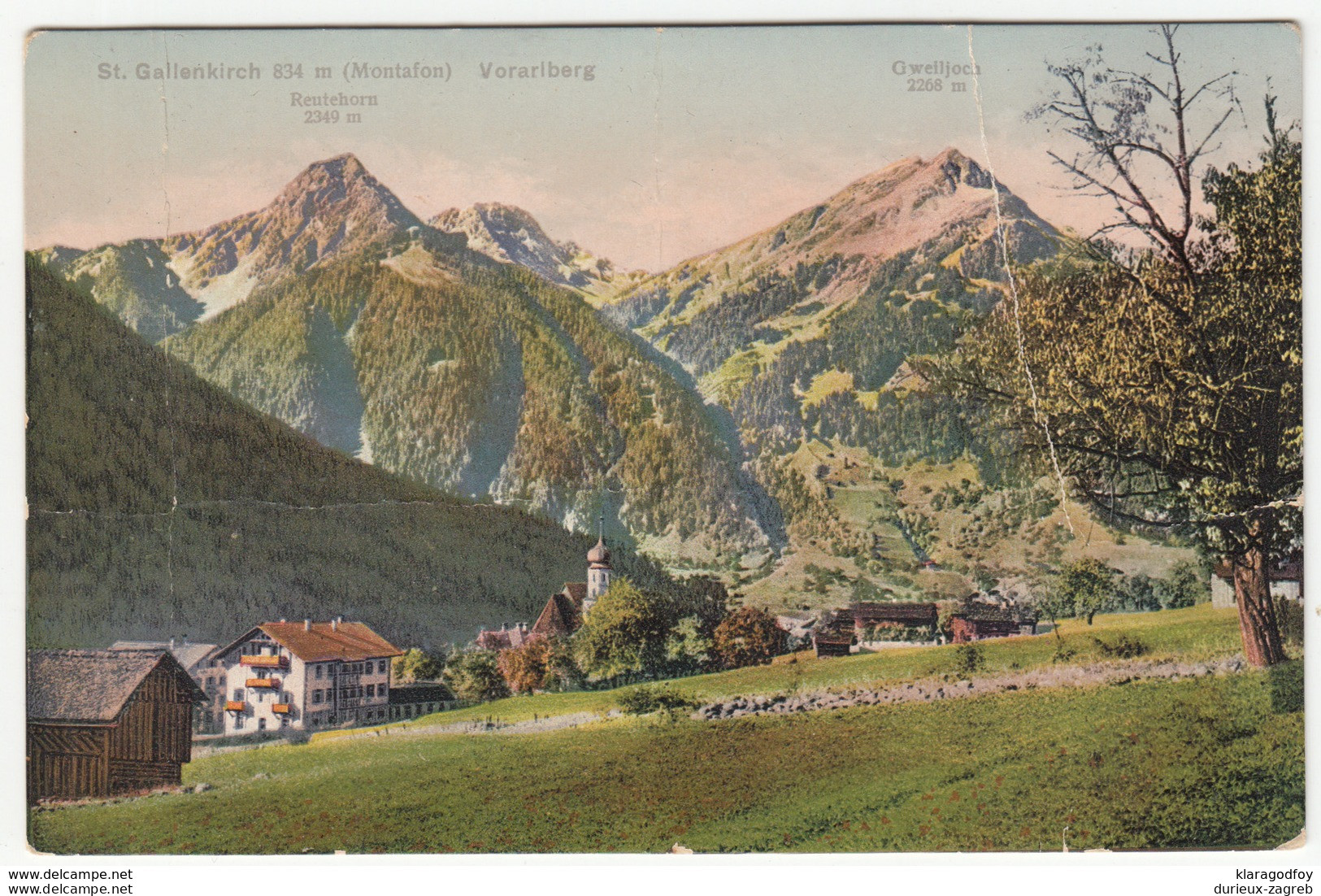 Sankt Gallenkirch Old Postcard Not Travelled B170605 - Bludenz
