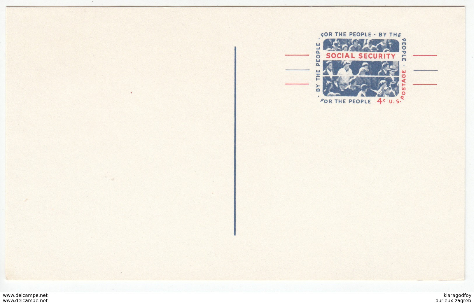 US Postal Stationery Postcard 1964 Americans "Moving Forward" US Social Security UX51 Bb161110 - 1961-80