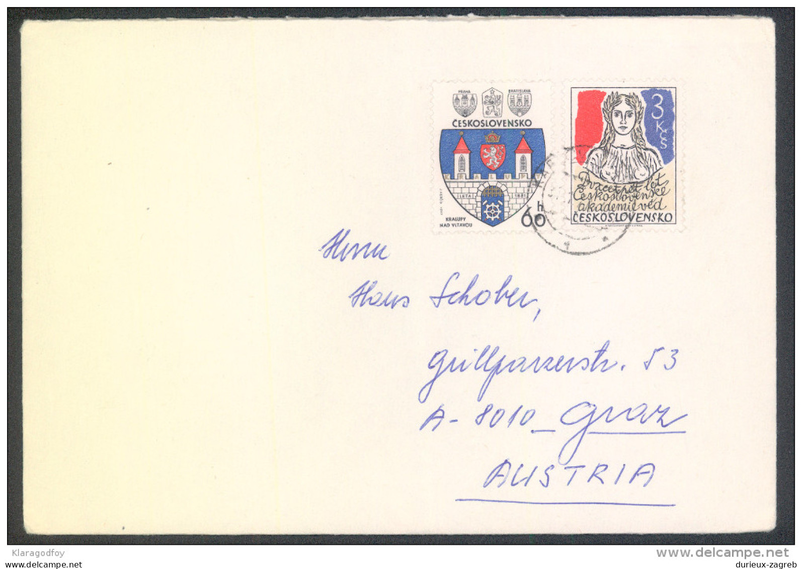 Czechoslovakia Letter Cover Travelled 197? Bb161028 - Covers & Documents