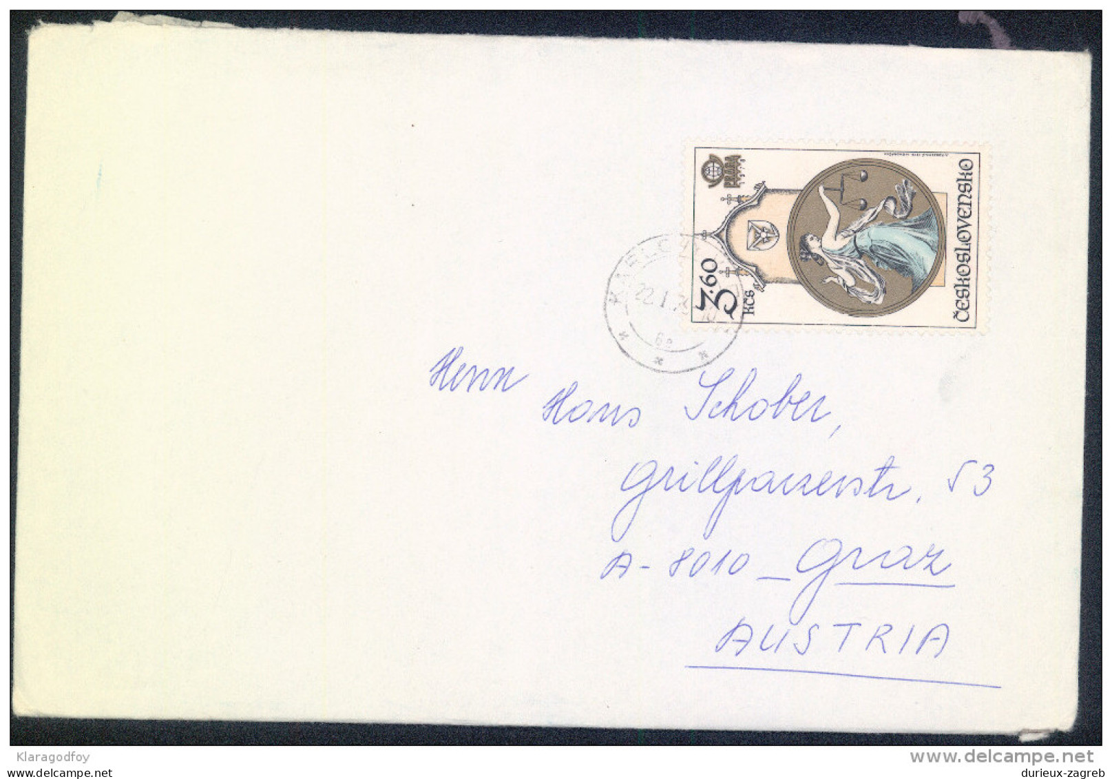 Czechoslovakia Letter Cover Travelled 1979 Bb161028 - Brieven En Documenten