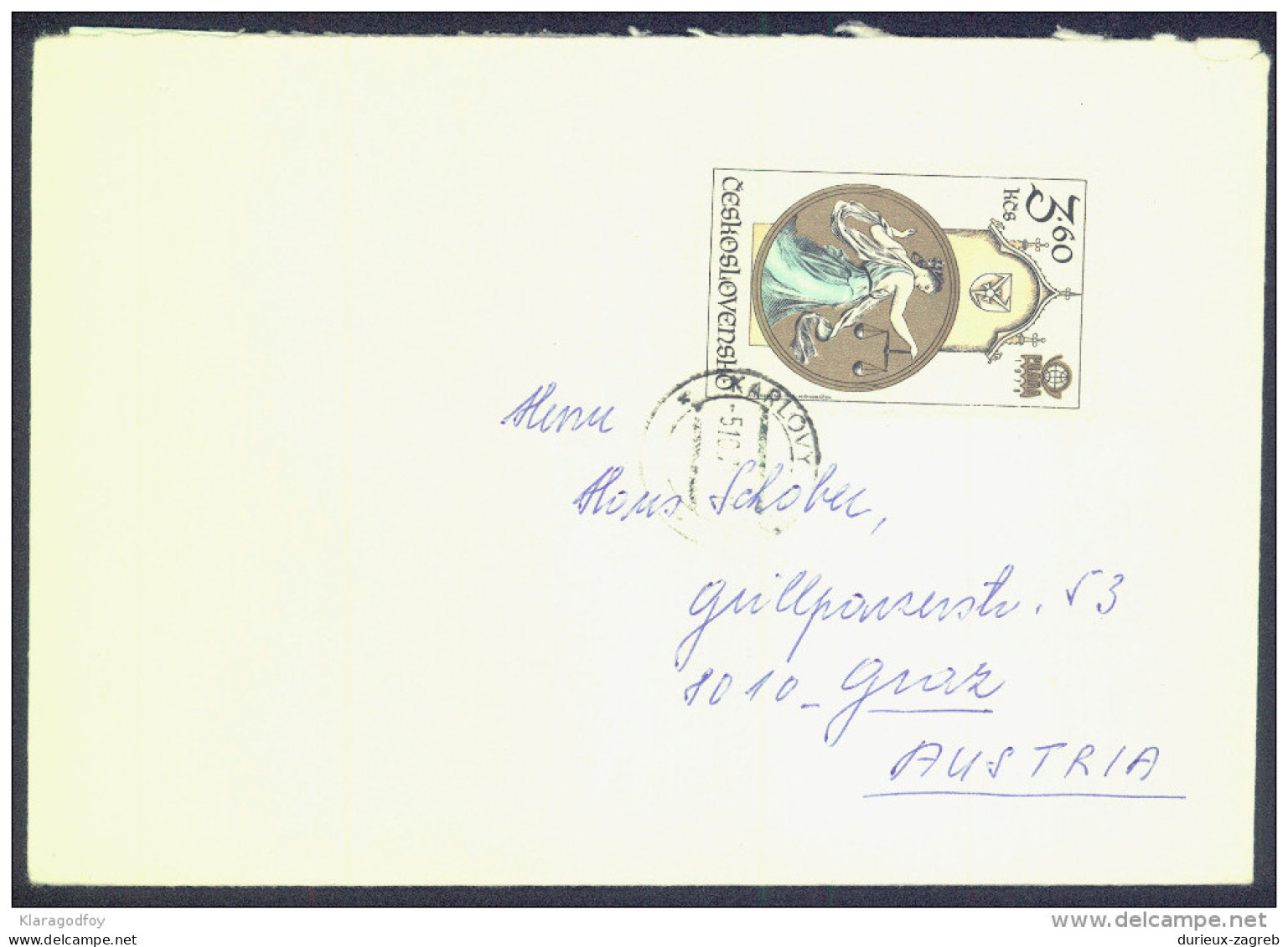 Czechoslovakia Letter Cover Travelled 1978 Bb161028 - Covers & Documents