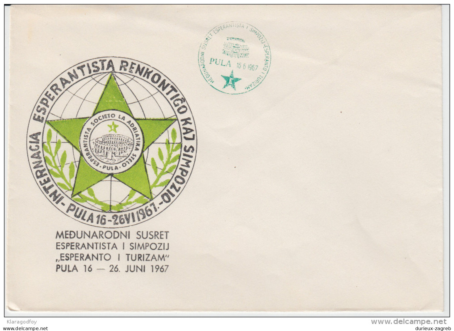 Yugoslavia Pula 1967 Esperanto 3 Covers B160711 - Esperanto