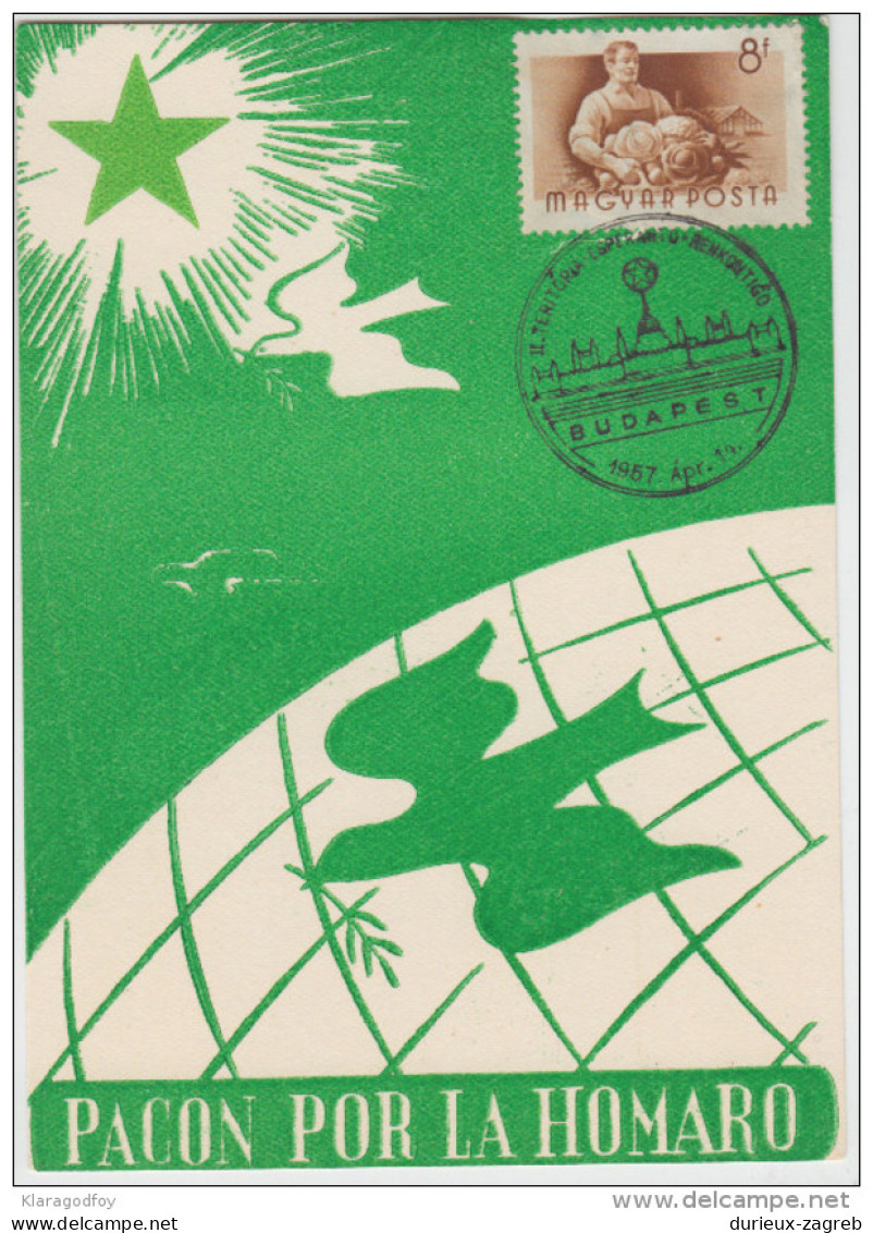 Esperanto Budapest 1957 7 Special Cards Not Travelled B160711 - Esperanto