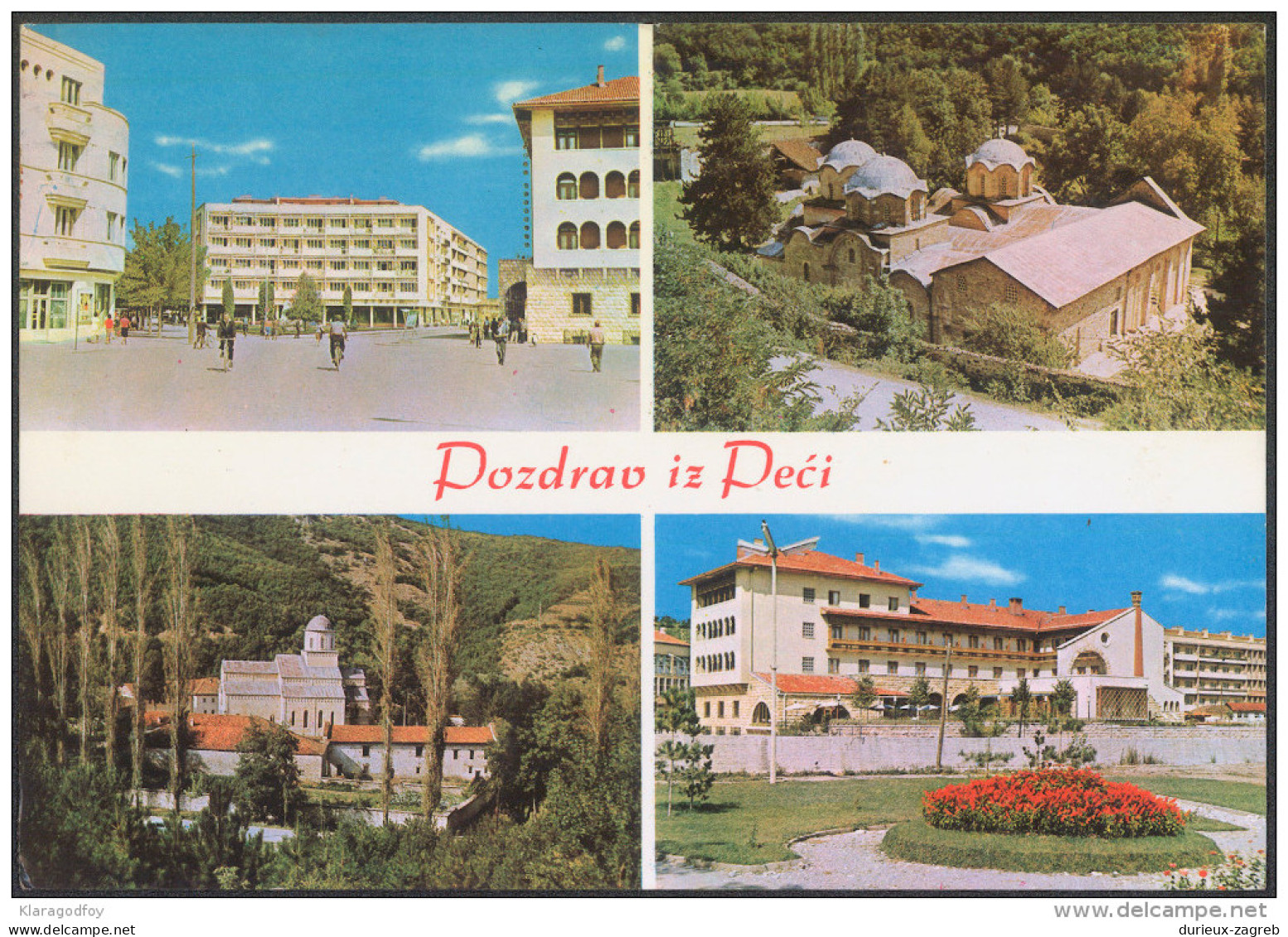 Pec Old Postcard Travelled 1969 Bb150914 - Kosovo