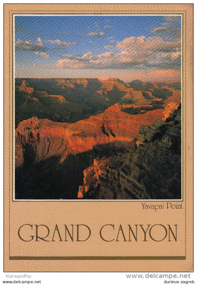 Yavapi Point Old Postcard Travelled 1985 Bb151102 - Grand Canyon