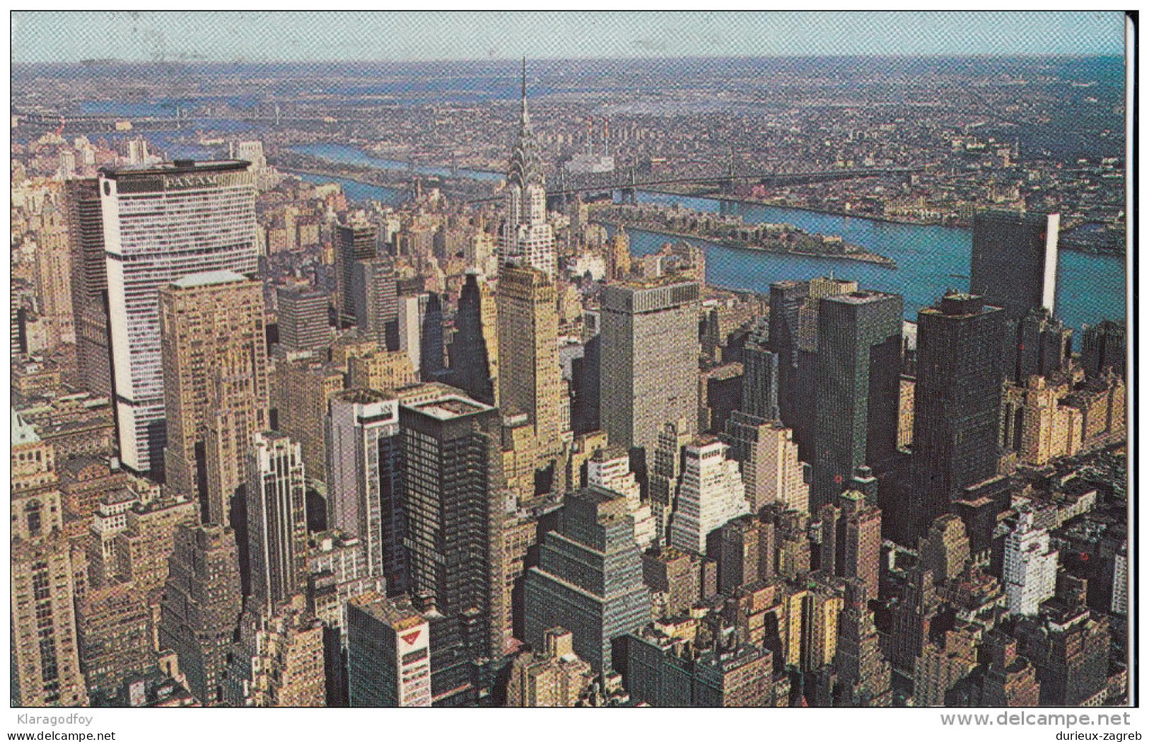 Isle Of Manhattan Old Postcard Travelled 1975 Bb151102 - Viste Panoramiche, Panorama