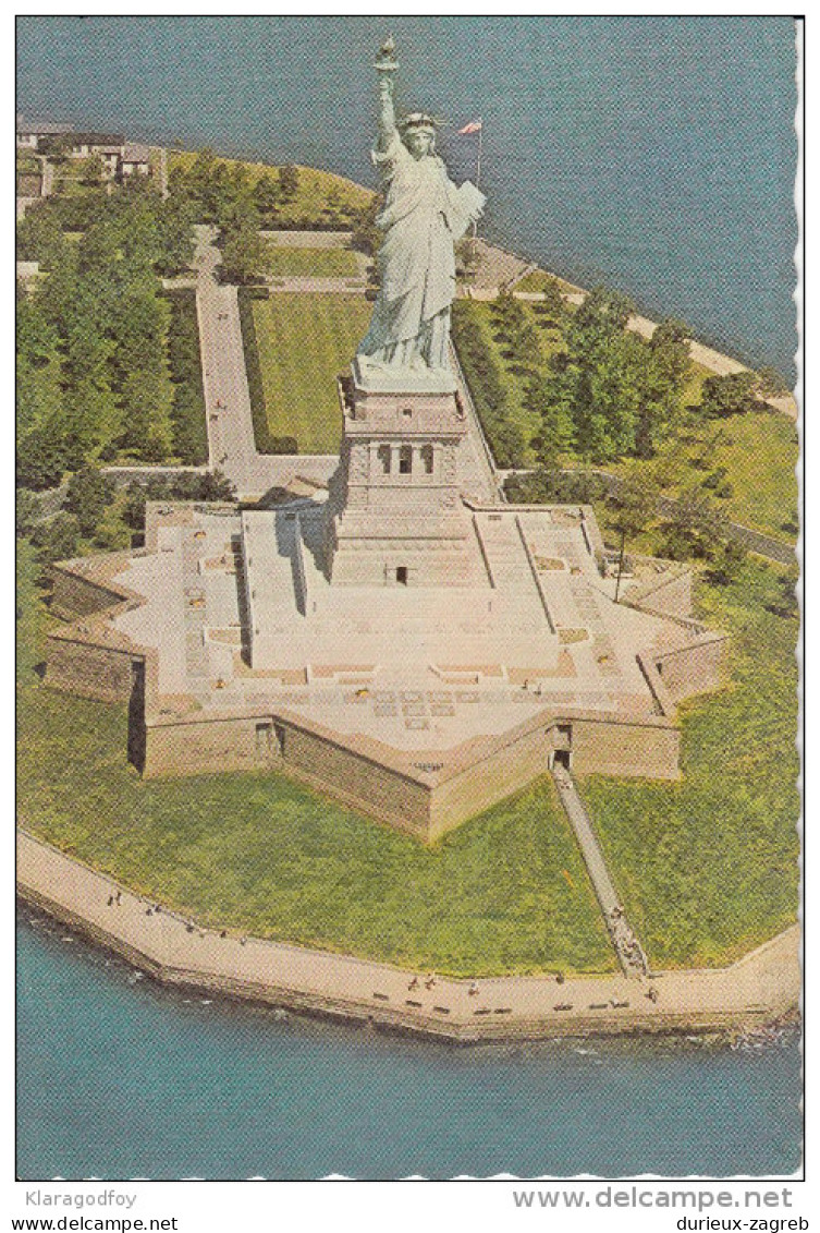 Liberty Island Old Postcard Unused Bb151102 - Statua Della Libertà