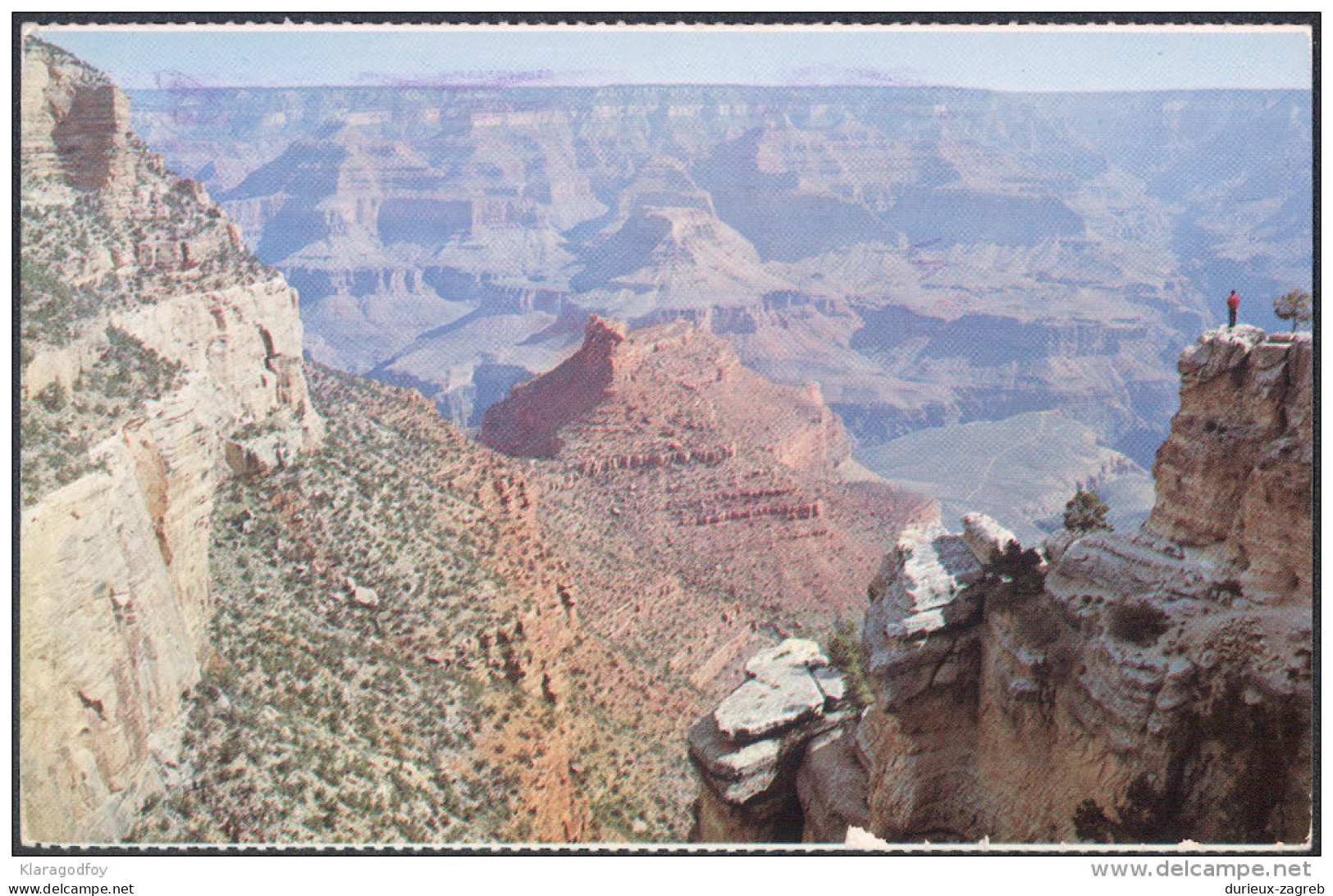 Grand Canyon Old Postcard Travelled 1982 To Yugoslavia Bb - Grand Canyon