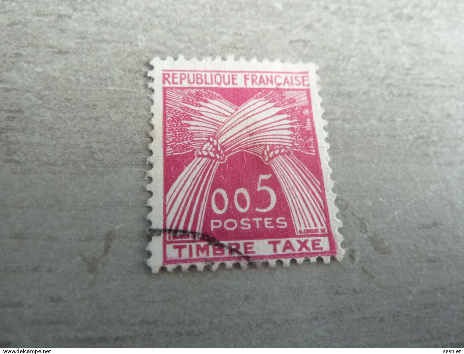 Type Gerbes -Timbre-Taxe - 5c. - Yt 90 - Rose-lilas - Oblitéré - Année 1960 - - 1960-.... Oblitérés