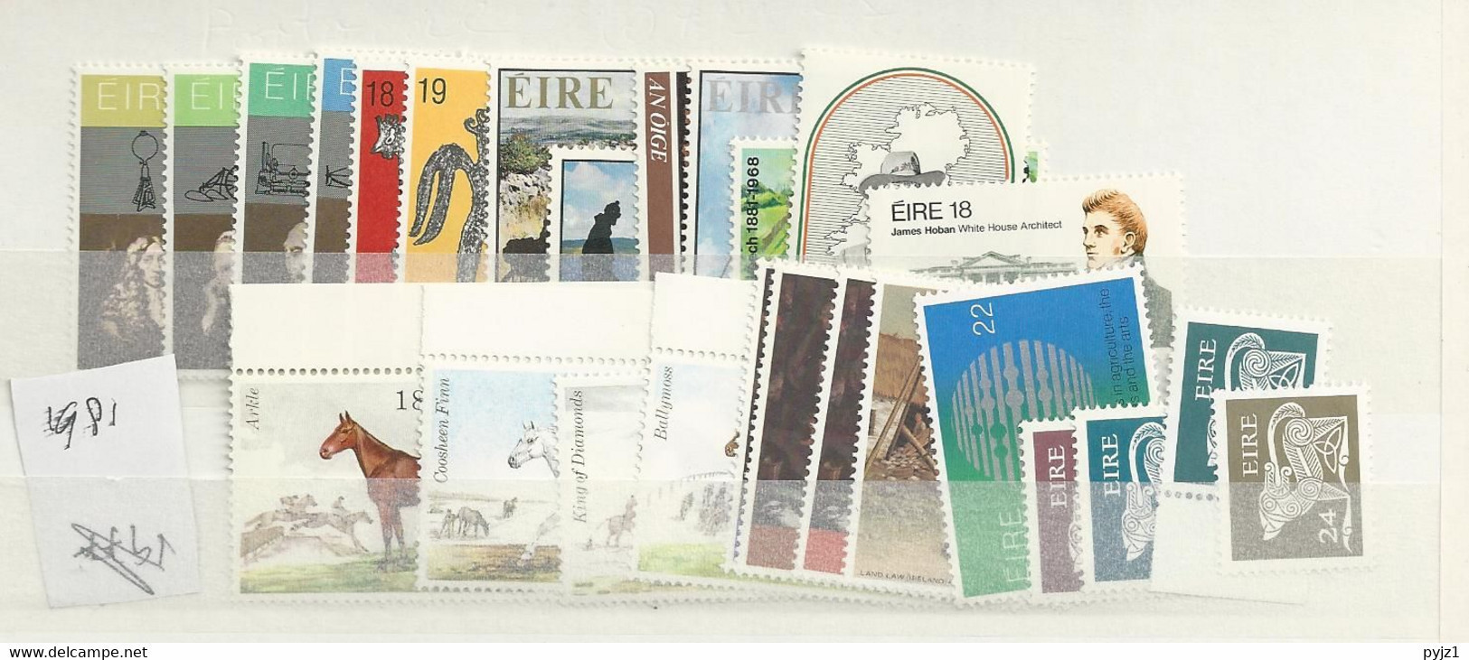 1981 MNH Ireland. Year Collection, Postfris** - Années Complètes