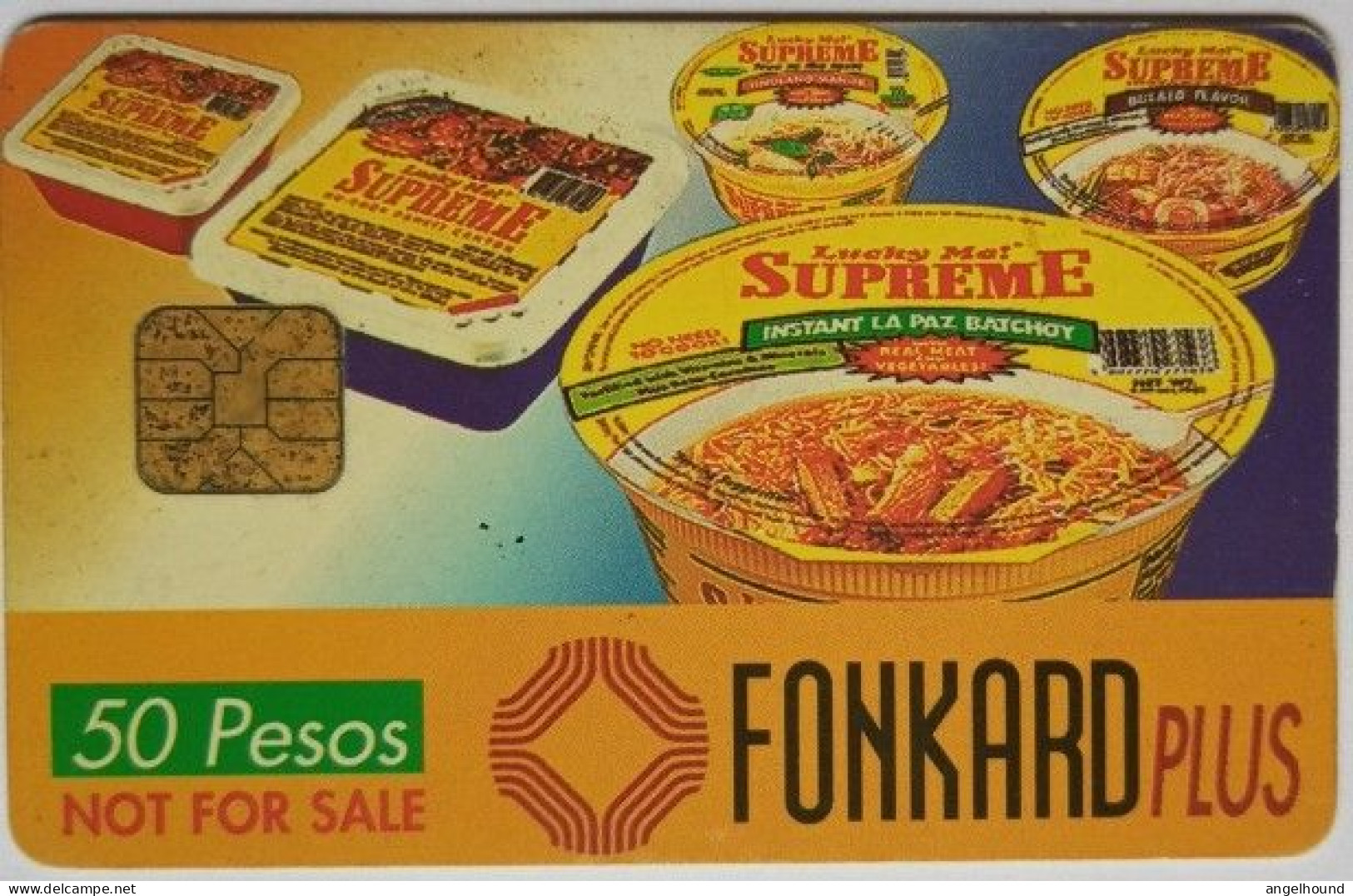 Philippines  PLDT P50 Chip Card - Lucky Me Supreme Noodles Promo Card ( Rare ) - Filippijnen