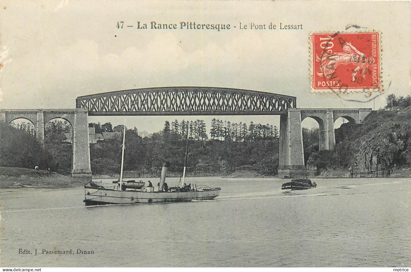LA RANCE PITTORESQUE - Le Pont De Lessart, Un Remorqueur. - Remolcadores