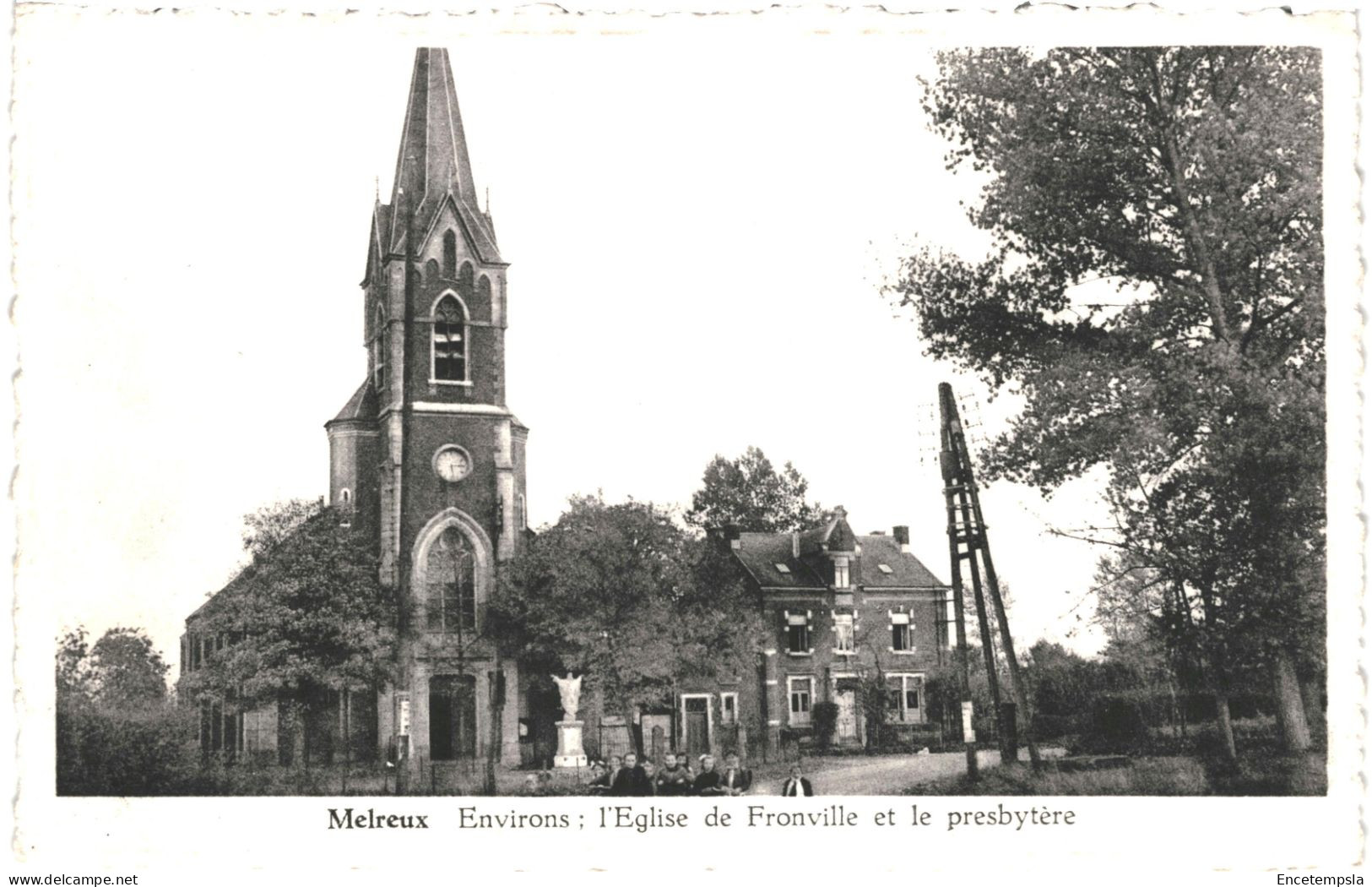 Carte Postale -Belgique Melreux  Fronville Eglise Et Le Prebytère  VM72021ok - Hotton