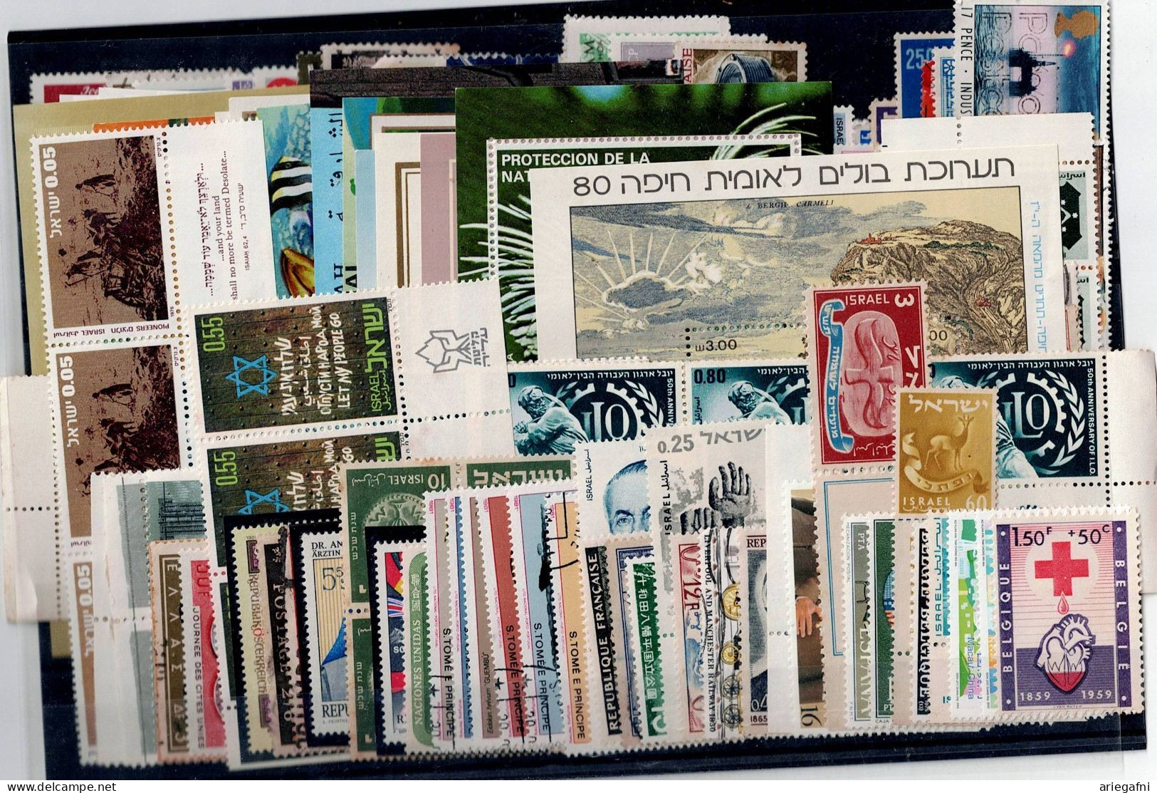 LOT OF 244 STAMPS MINT+USED +16 BLOCKS MI-80 EURO VF!! - Collections (sans Albums)