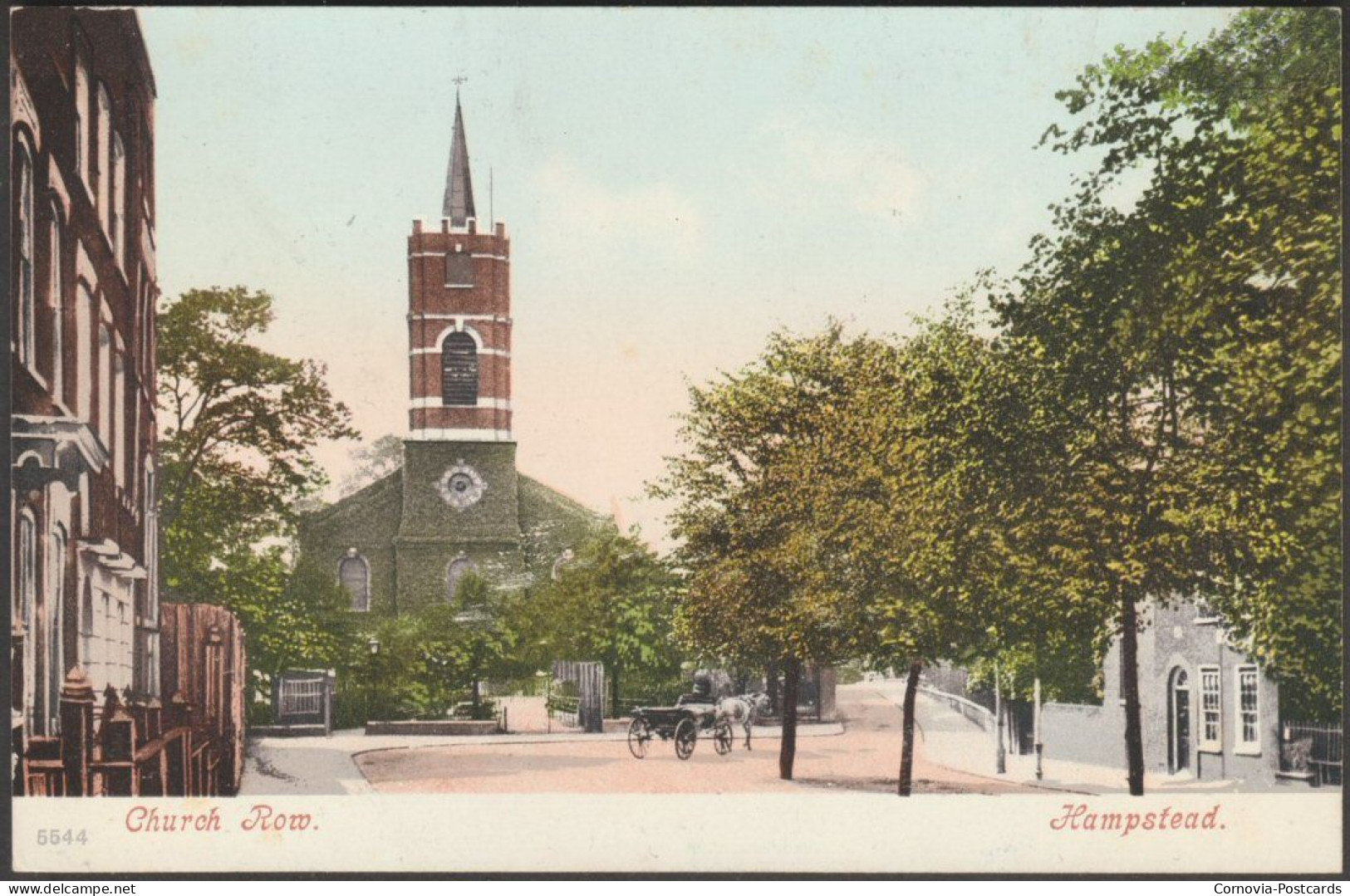 Church Row, Hampstead, Middlesex, C.1905 - Blum & Degen Postcard - Middlesex