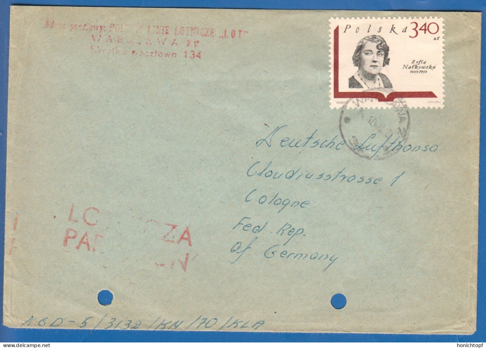 Polen; Zofia Natkowska; 1969 - Lettres & Documents