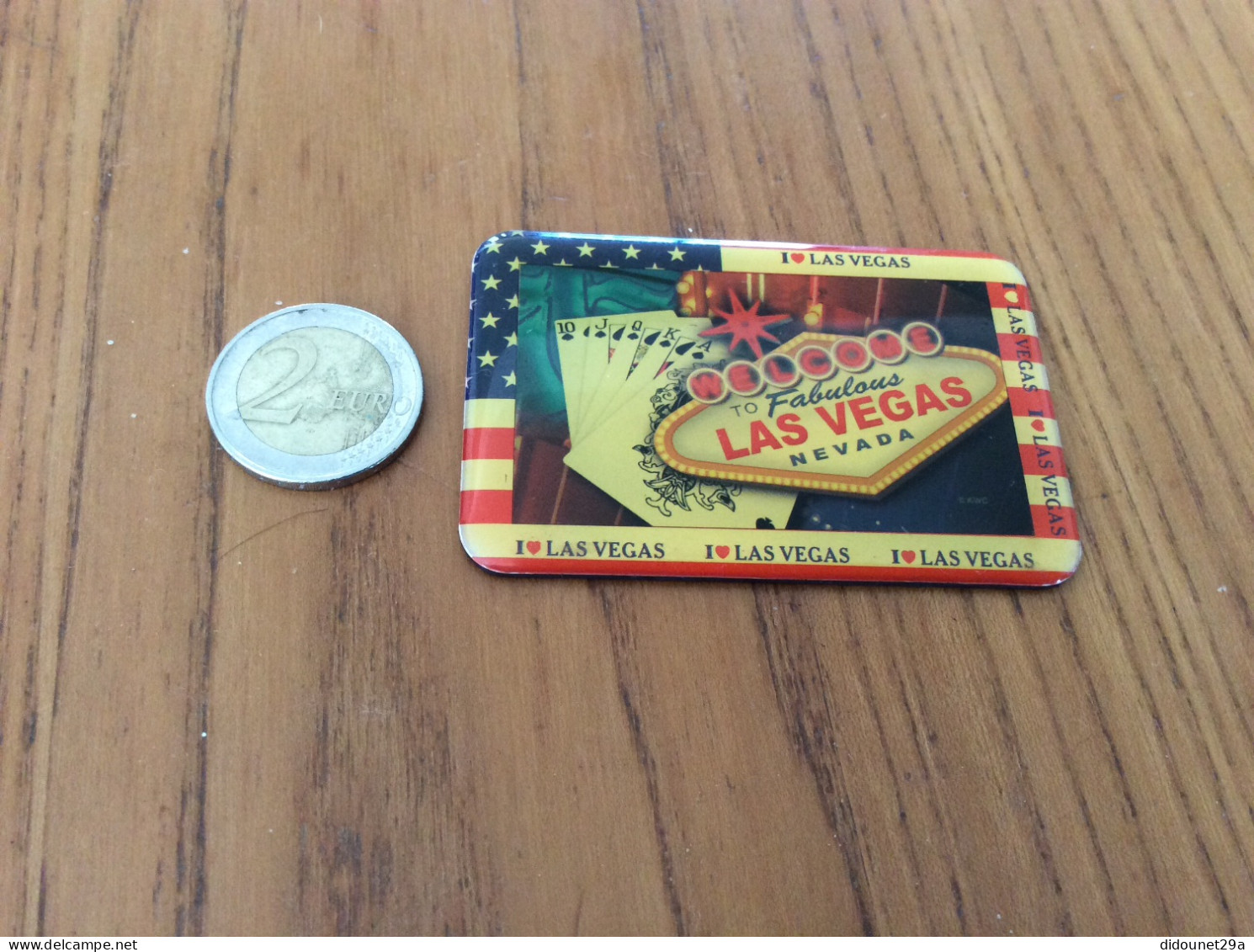 Magnet "LAS VEGAS NEVADA" Etats-Unis (poker, Casino) - Magnets