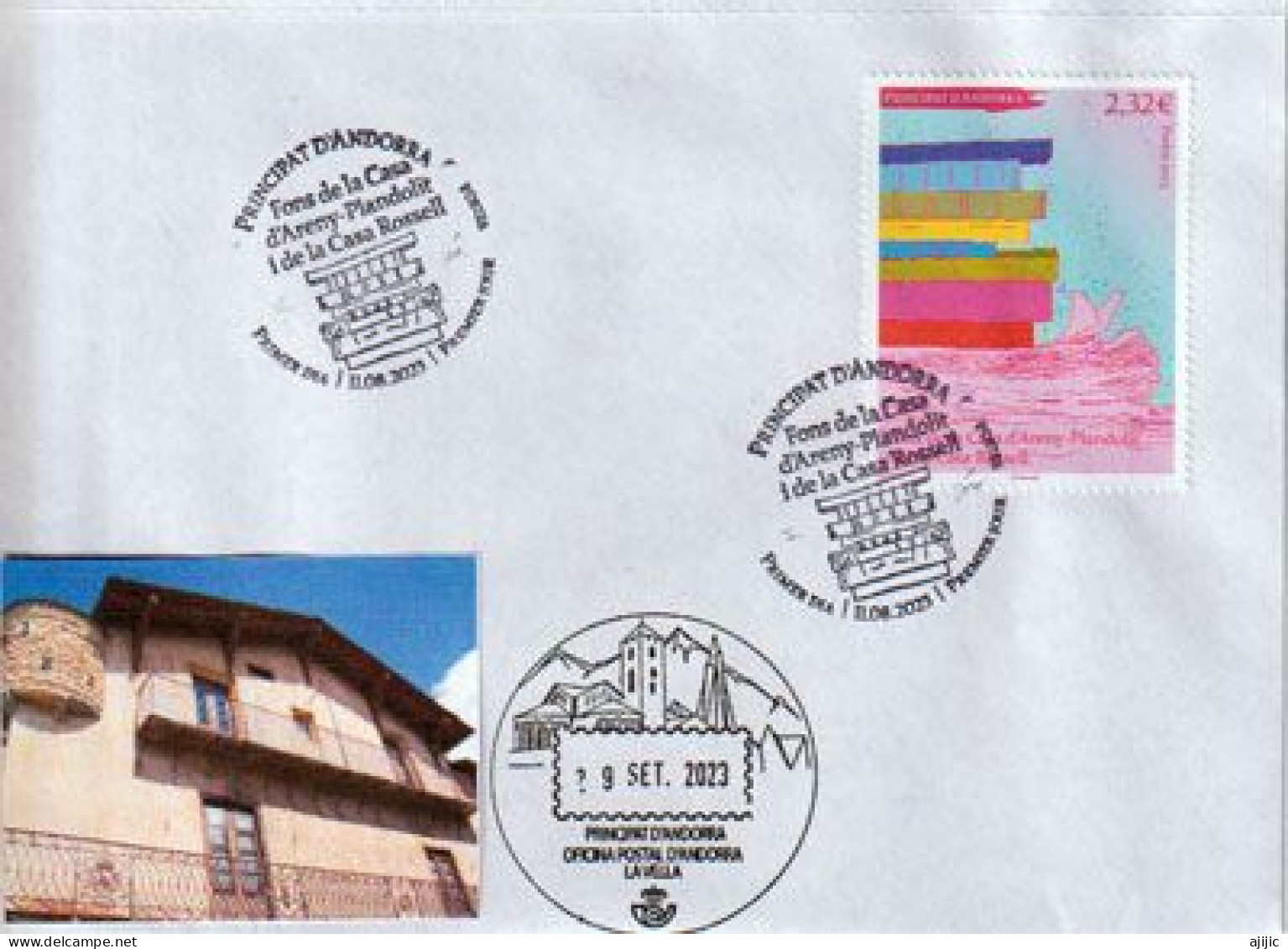 2023. Musée Maison D’Areny-Plandolit (Ordino - Andorra)  Premier Jour. Haute Faciale - Storia Postale