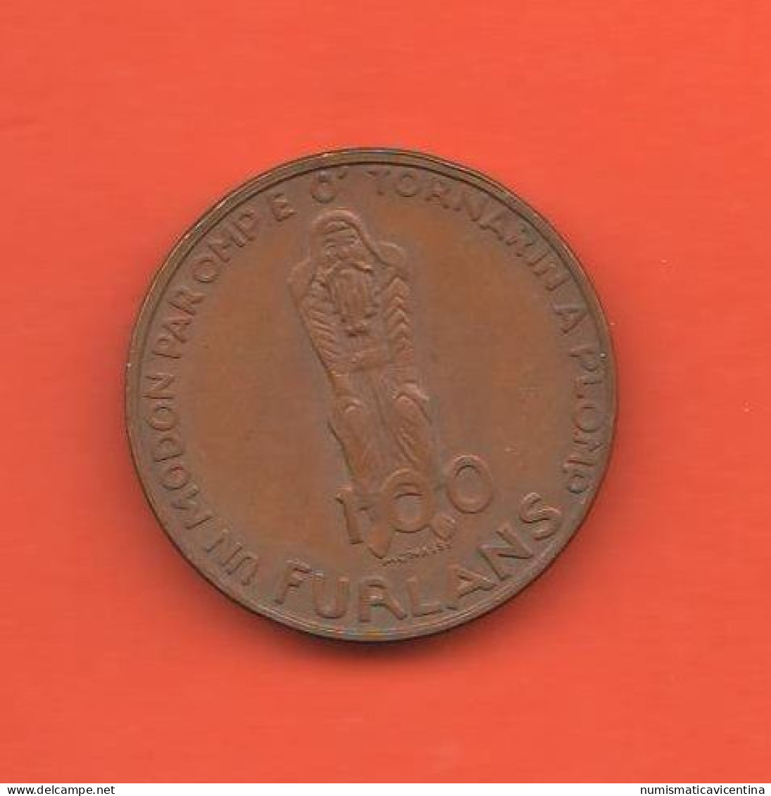 Italia 100 Furlans 1977 Friuli Earthquake Emergency Money Italie Italy Token Monetary - Noodgeld