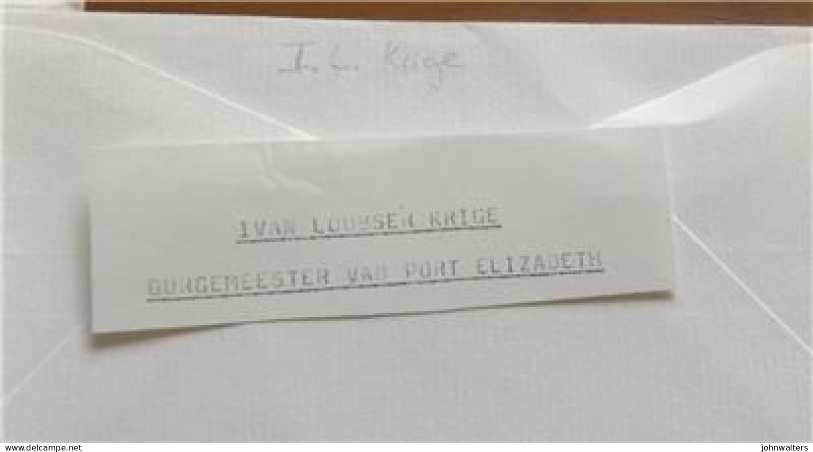 2 FDC RSA 1985 Additional Stamp Value 12c Definitive One Signed Mayor's Office - Brieven En Documenten