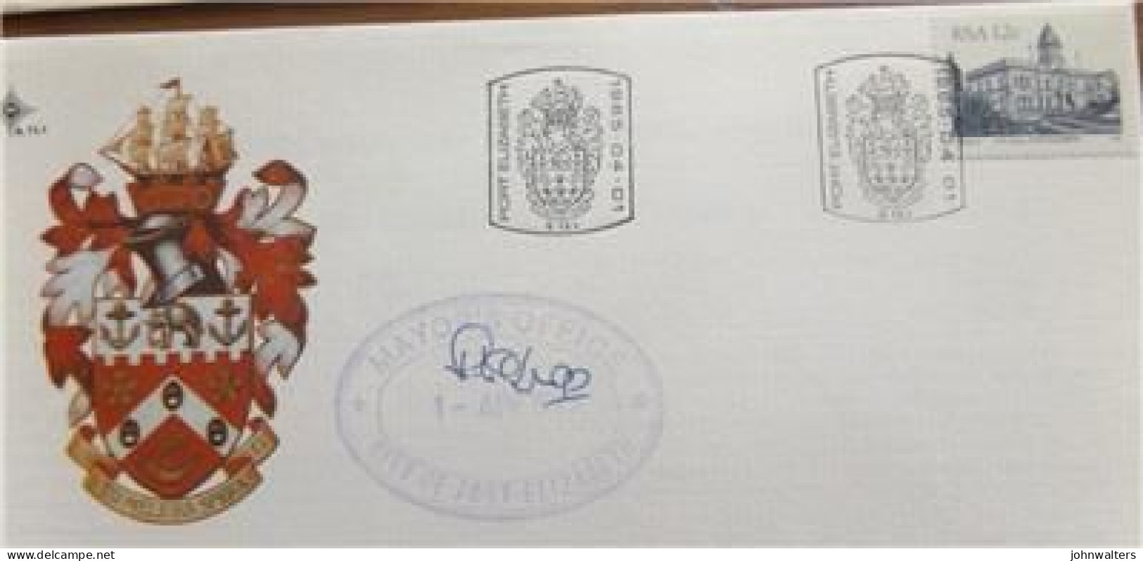 2 FDC RSA 1985 Additional Stamp Value 12c Definitive One Signed Mayor's Office - Brieven En Documenten