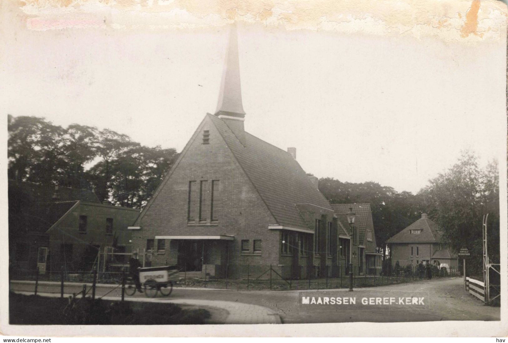 Maarssen Gereformeerde Kerk Oude Fotokaart Bromografia 2455 - Maarssen