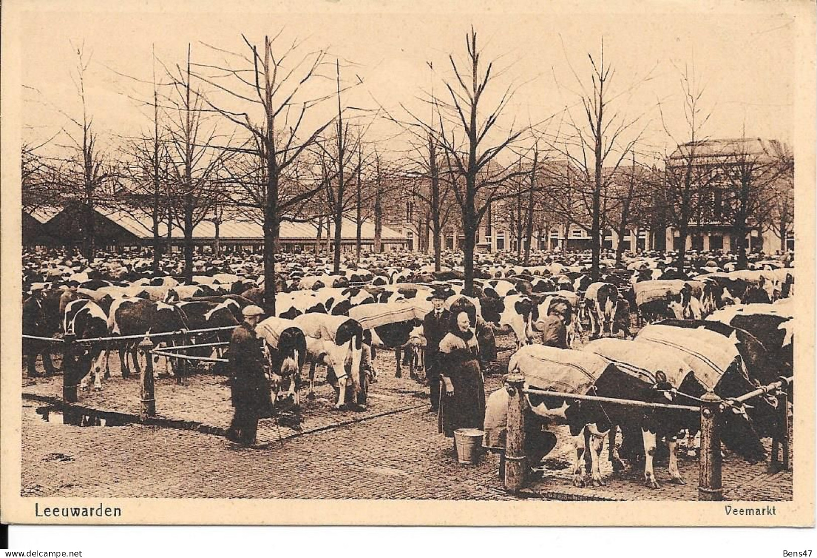 Leeuwarden Veemarkt Gelopen 30-10-1929 - Leeuwarden