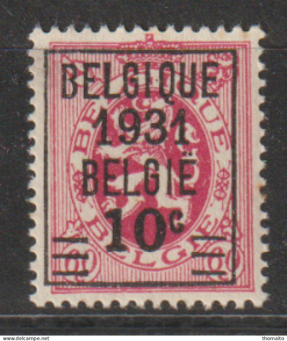 België/Belgique - OBP/COB 316 - Heraldieke Leeuw - MNH/NSC/** Roest/Rouille - Typo Precancels 1929-37 (Heraldic Lion)