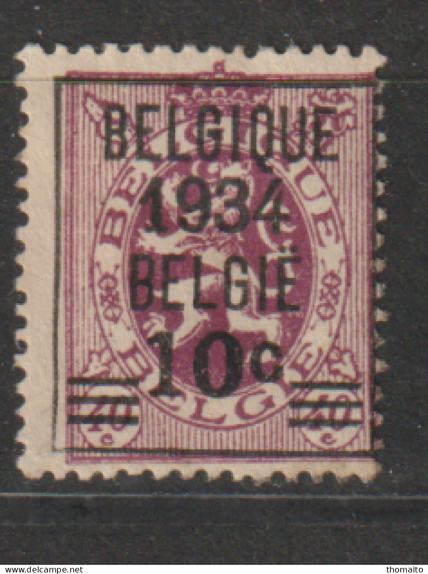 België/Belgique - OBP/COB 376 - Heraldieke Leeuw - MH/NC/* - Typo Precancels 1929-37 (Heraldic Lion)