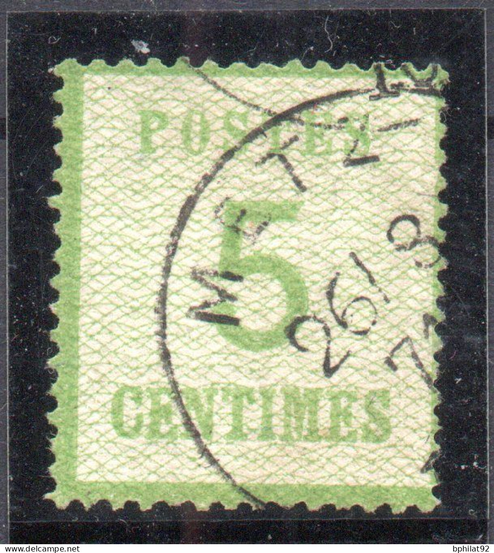 !!! ALSACE LORRAINE, N°4b BURELAGE RENVERSE, SIGNE CALVES - Used Stamps