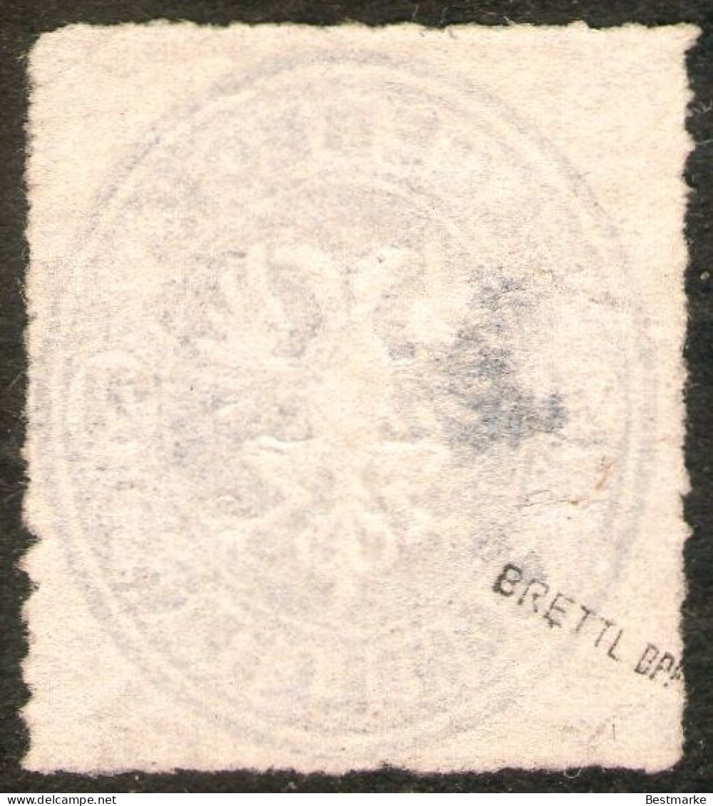 Lübeck 20/10 Auf 2 Shilling Ultramarin - Lübeck Nr. 11 - Geprüft BPP - Lübeck