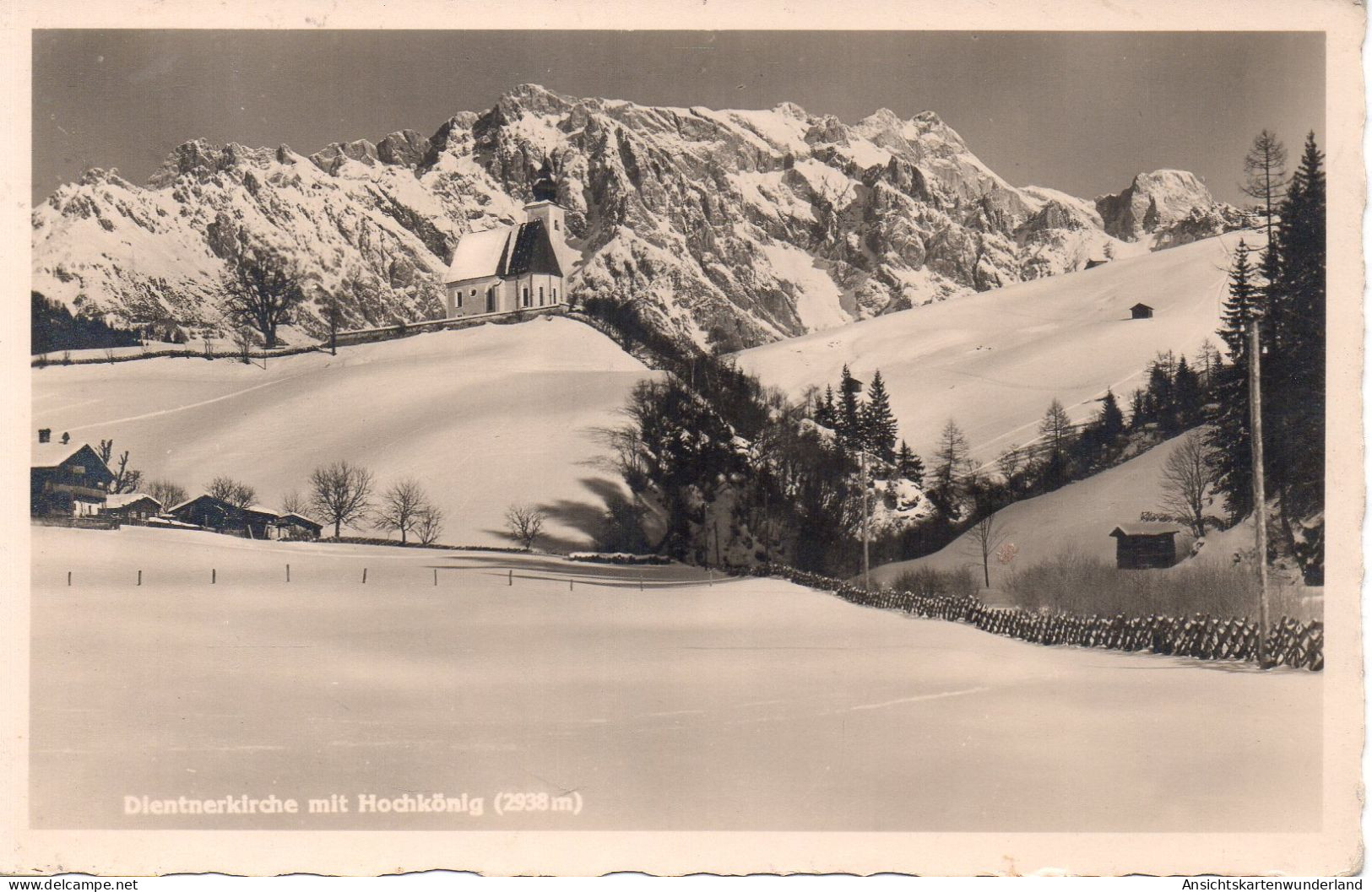 Dienten - Dientnerkirche Mit Hochkönig 1935  (13084) - Dienten