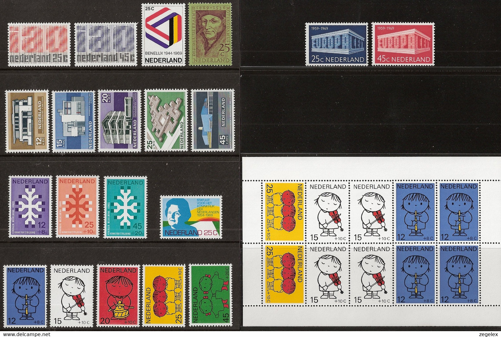 1969 Jaargang Nederland NVPH 918-938 Complete.  Postfris/MNH** - Full Years