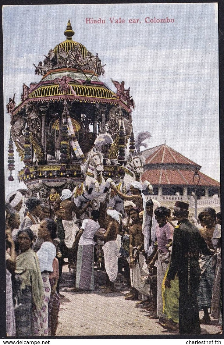 SRI LANKA - Colombo - Hindu Vale Festival, Juggernaut Car - PERFECT CONDITION - Sri Lanka (Ceylon)