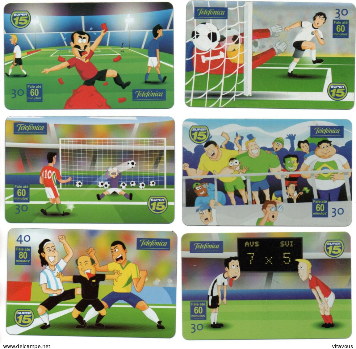 Football Soccer BD 6  Télécartes Brésil Phonecard (1086) - Brasilien