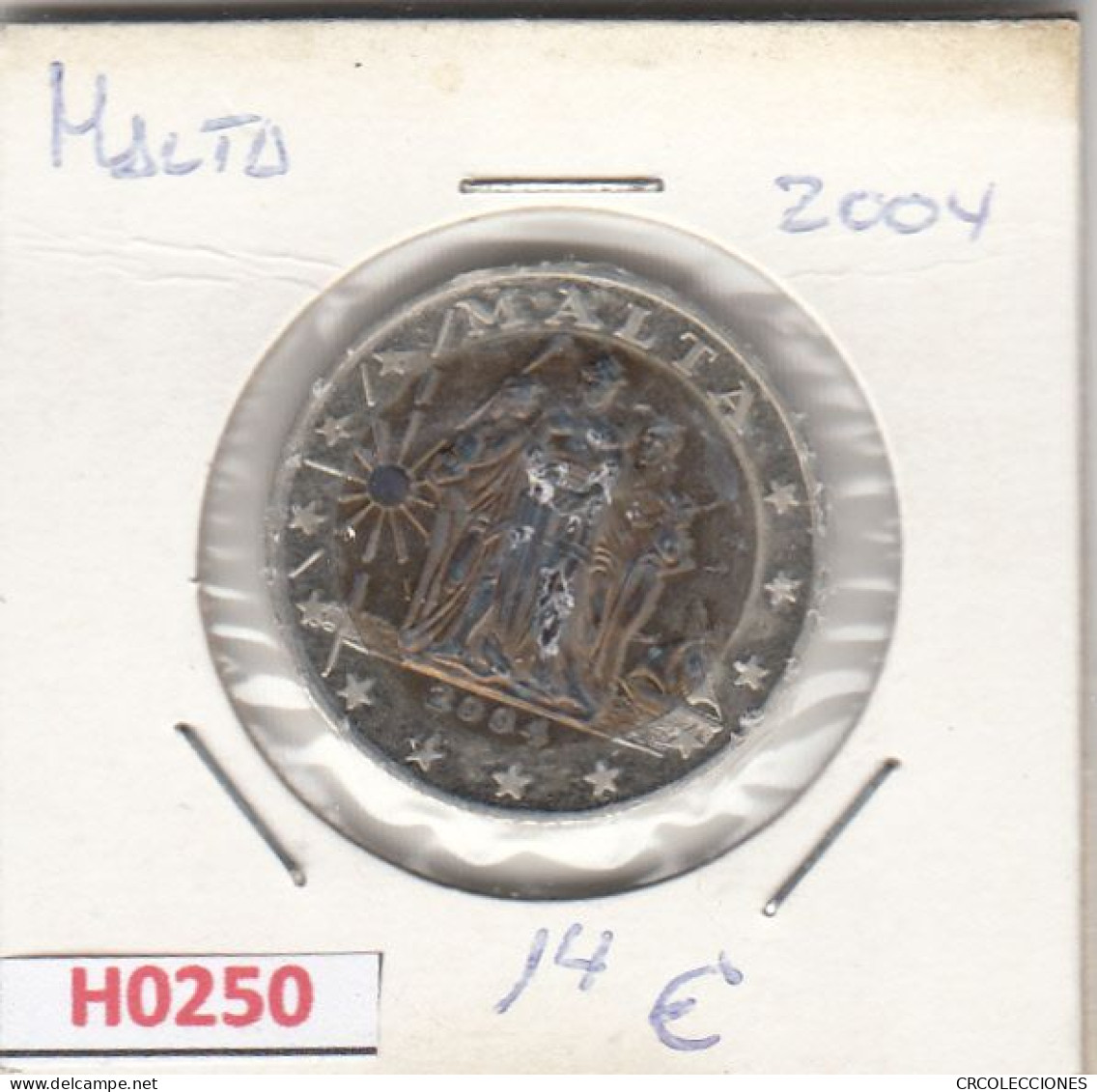 H0250 MONEDA MALTA 2 EUROS 2004 MBC - Malte