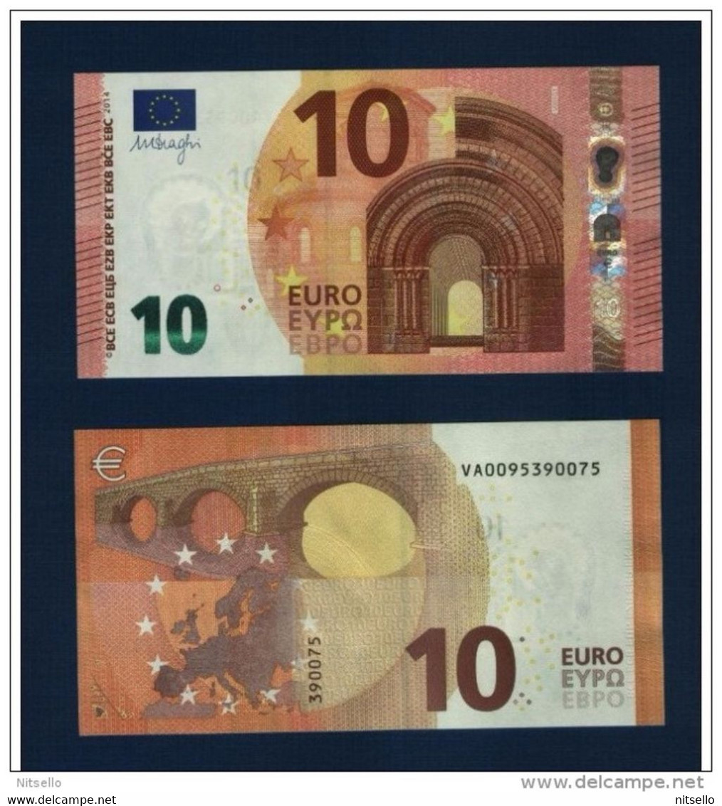 BILLETES  ///   ESPAÑA BILLETE DE 10€;  AÑO 2014  FIRMA M. DRAGHI - 10 Euro
