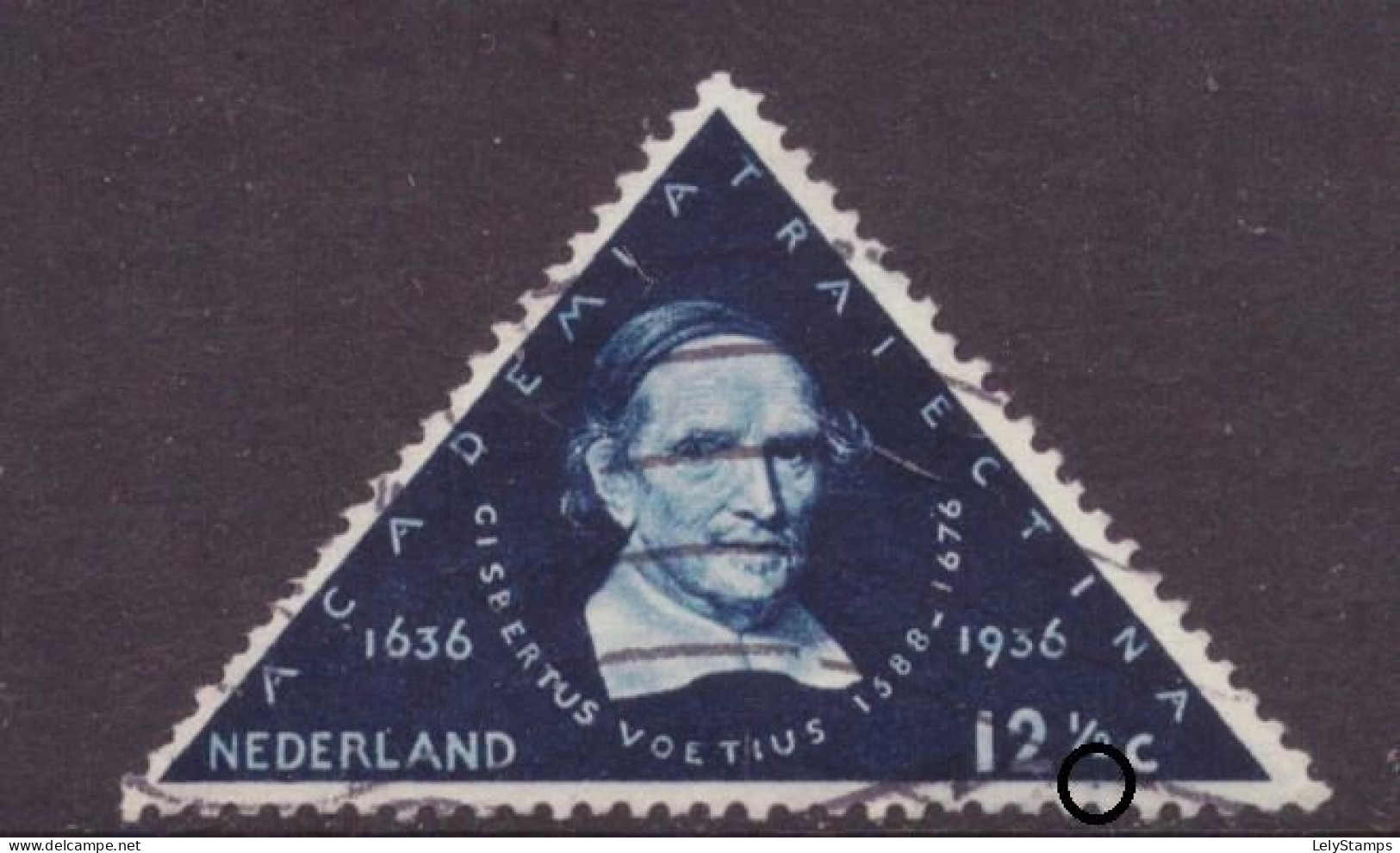 Nederland / Niederlande / Pays Bas NVPH 288 PM2 Plaatfout Plate Error Used (1936) - Variétés Et Curiosités