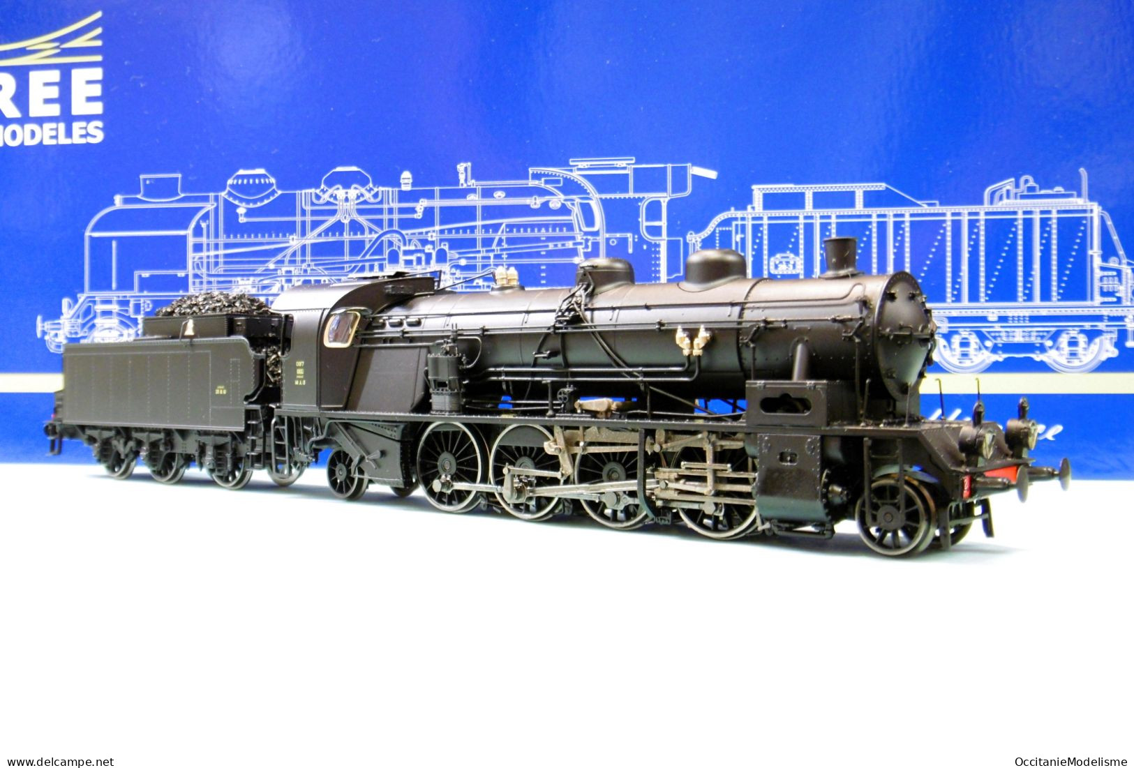 REE - Locomotive Vapeur 141 A 13 Creil SNCF ép. III DCC Sound Réf. MB-156 S Neuf NBO HO 1/87 - Locomotives