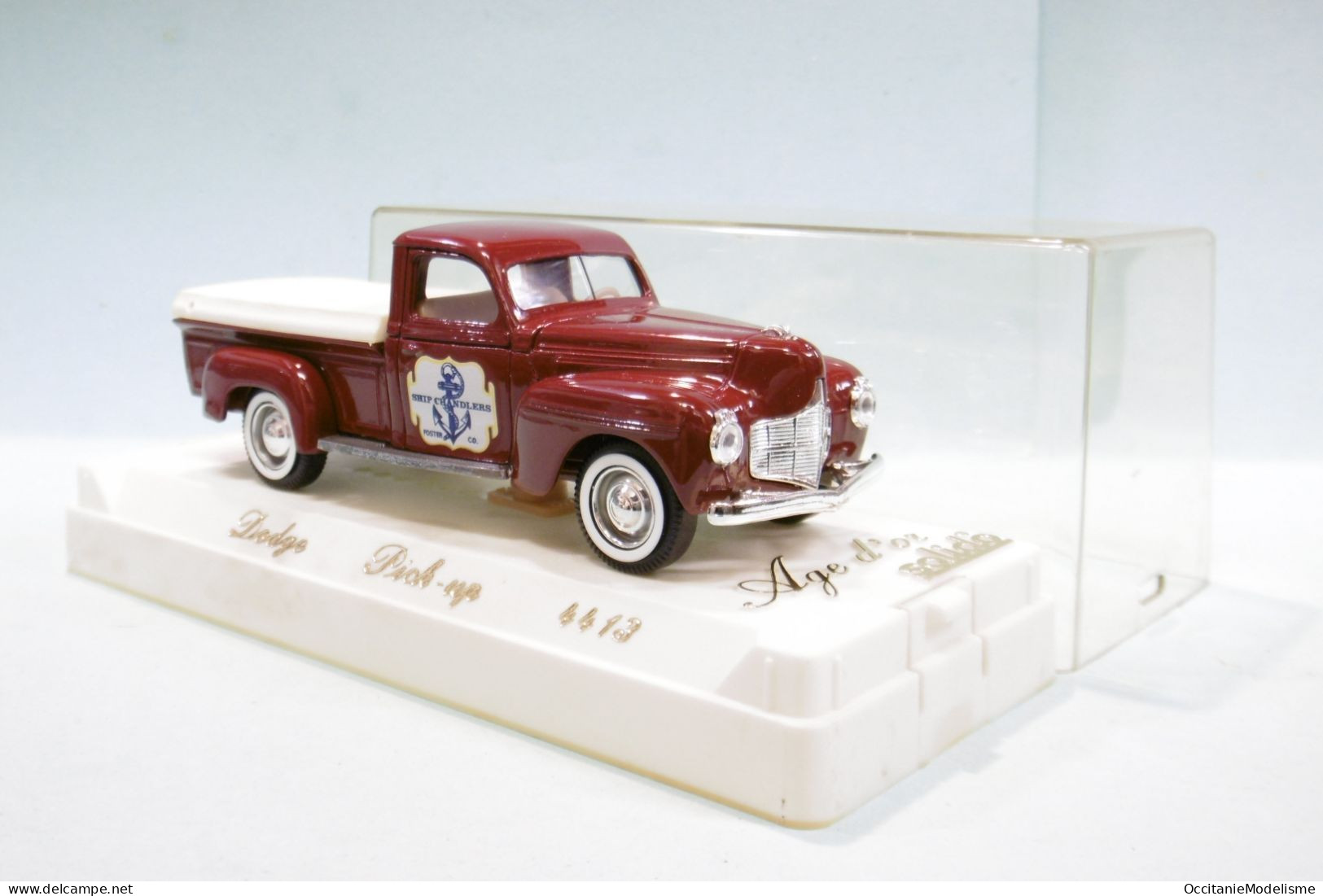 Solido Age D'or - DODGE PICK-UP Ship Chandlers Rouge Réf. 4413 BO 1/43 - Solido