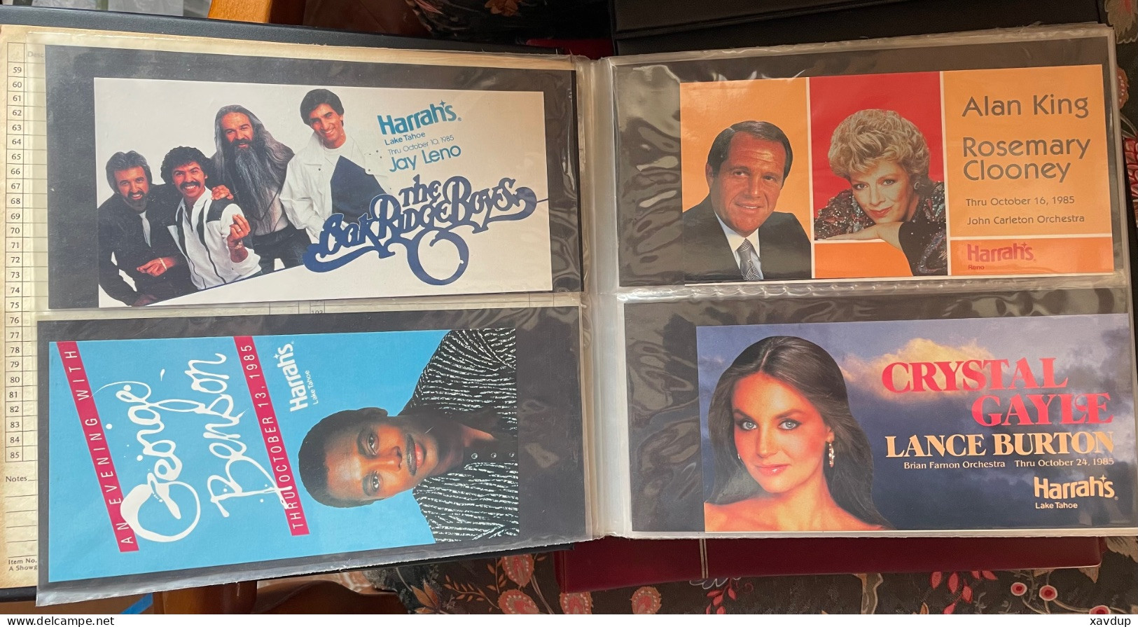 Album De 91 Cartes Des Artistes Produits Par Le Casino Harrah's Entre 1985 Et 1987 / Collection Complète - Reno