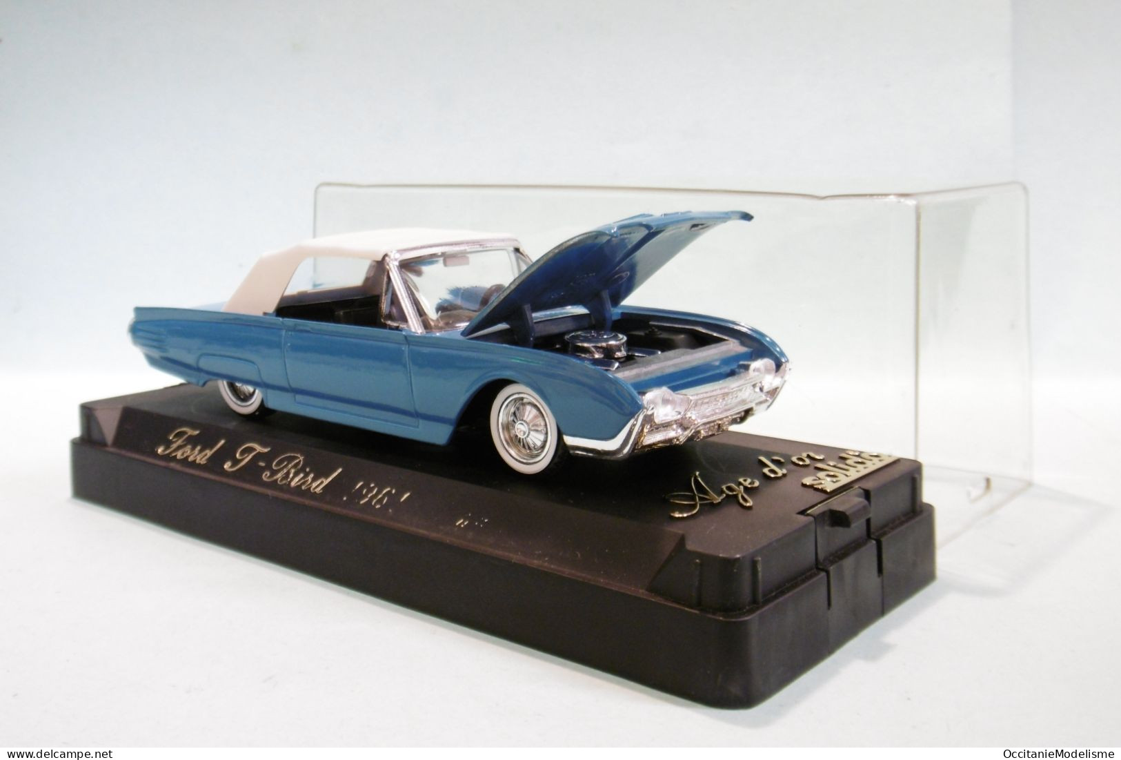 Solido Age D'or - FORD T-BIRD Thunderbird Convertible 1961 Bleu Réf. 4505 BO 1/43 - Solido