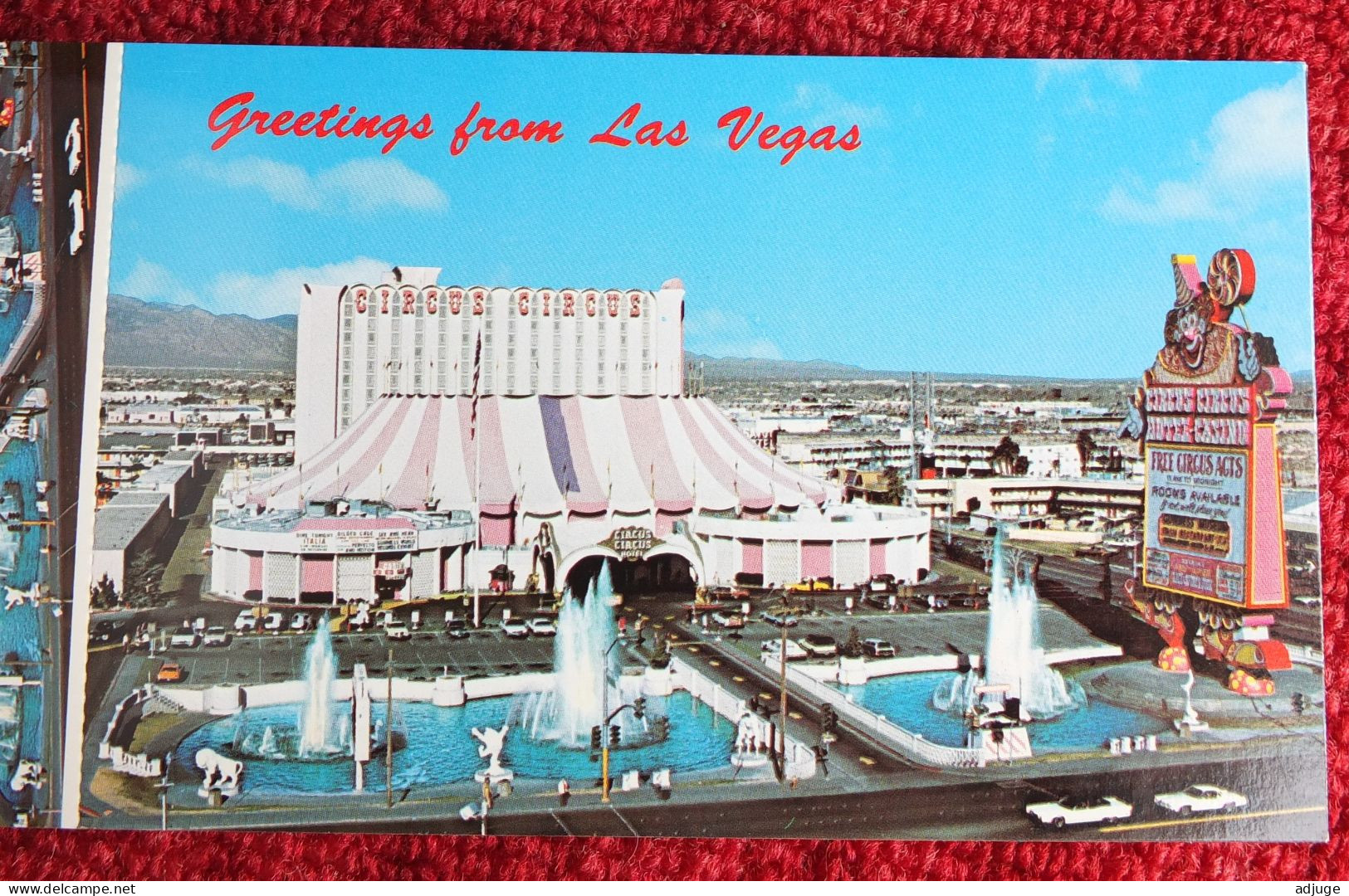 CPM * USA *  22 FULL Color VIEWS + Miniatures- Fabulous Strip LAS VEGAS _ Hotels a. Casinos *SUP=>Sca Recto/verso