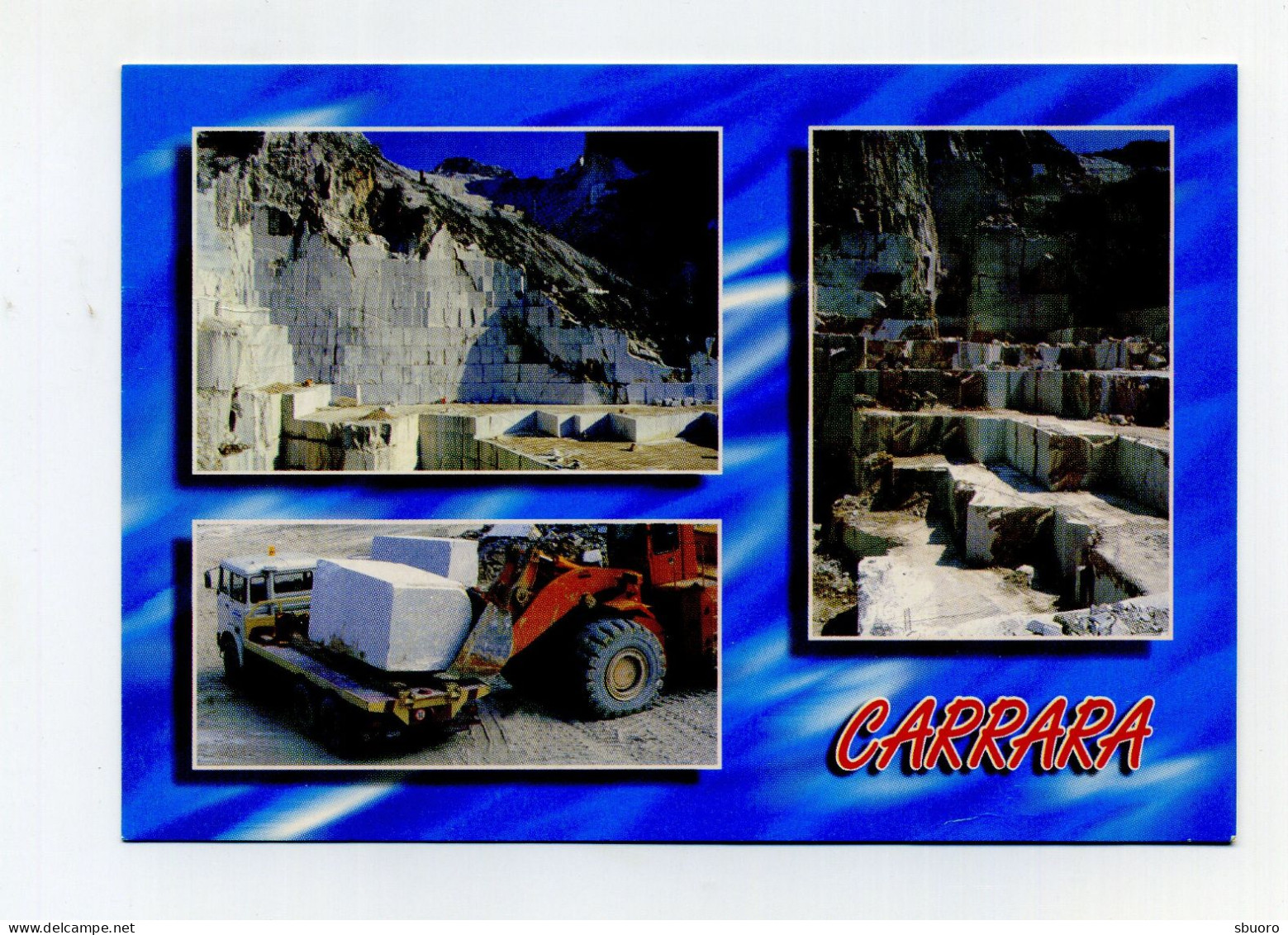 CP Multivies Utilisée. Carrara, Toscane. Carrières De Marbre. Marble Quarries. Marmorsteinbruch. Storti Edizioni. - Carrara