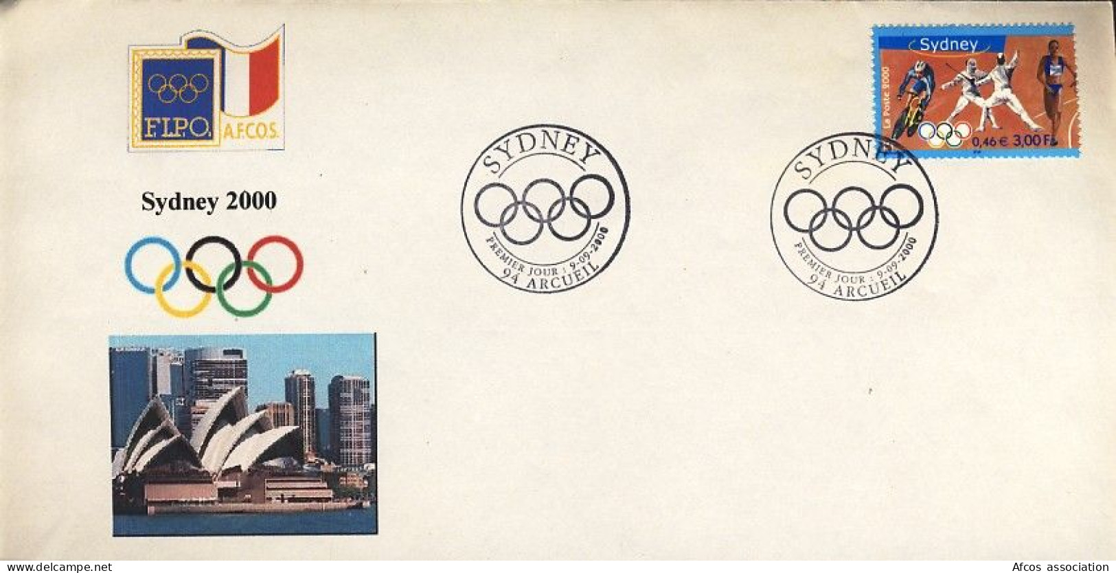 2000 Jeux Olympiques Sydney CAD 1er Jour Arcueil , Cyclisme Escrime Athlétisme - Summer 2000: Sydney