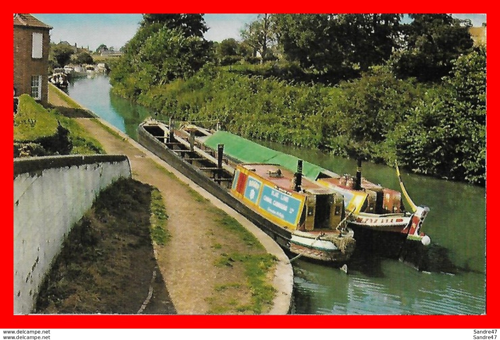 CPSM/pf  NORTHAMPTONSHIRE (Angleterre)  Pair Of Narrow Boats At Braunston, Grand Union Canal, Péniche..*3494 - Northamptonshire
