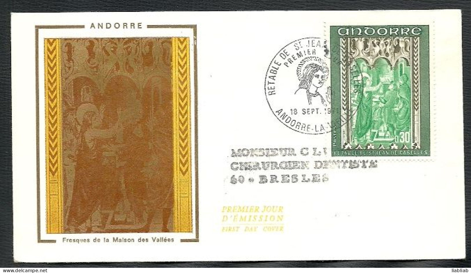 ANDORRE =  ENVELOPPE  PREMIER JOUR  1971 - Used Stamps