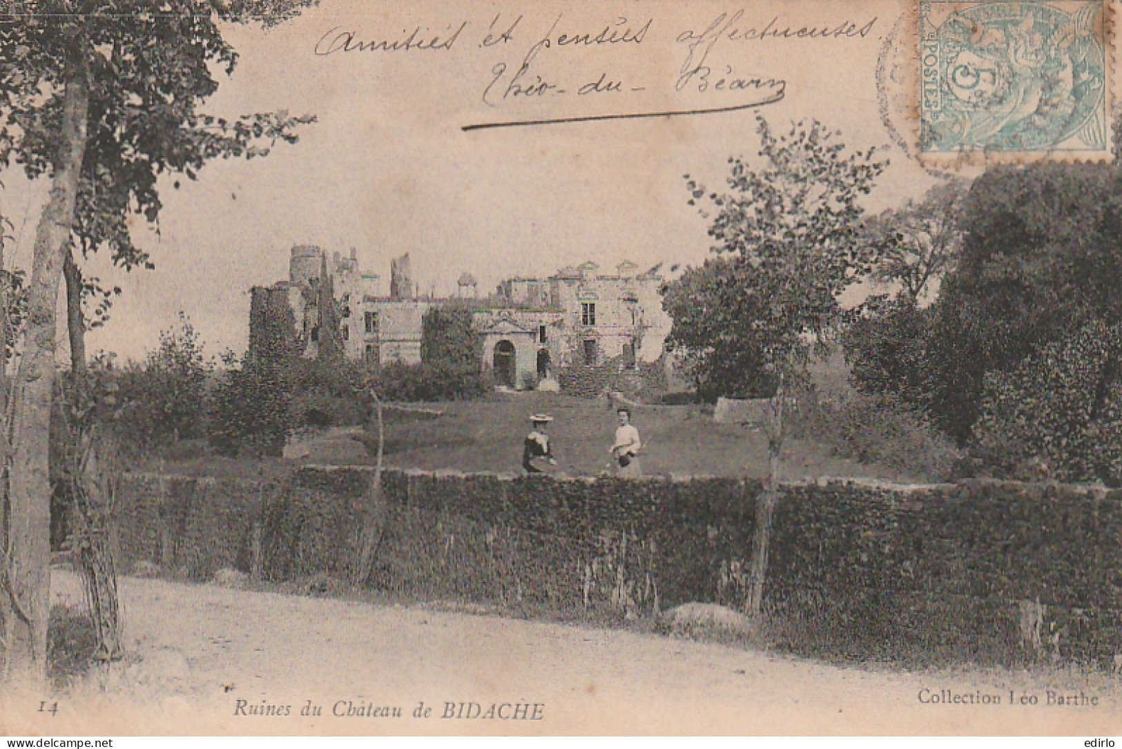  *** 64  ****  Ruines Du Château De Bidache TTB  - Bidache