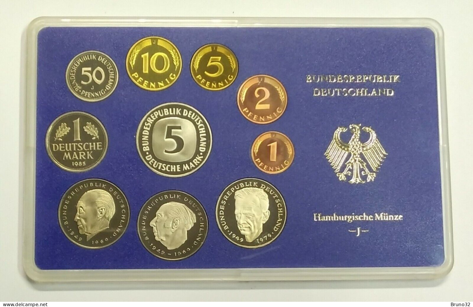BRD - GERMANIA FEDERALE - 1985 J PROOF - Set Di Monete Divisionali - Mint Sets & Proof Sets