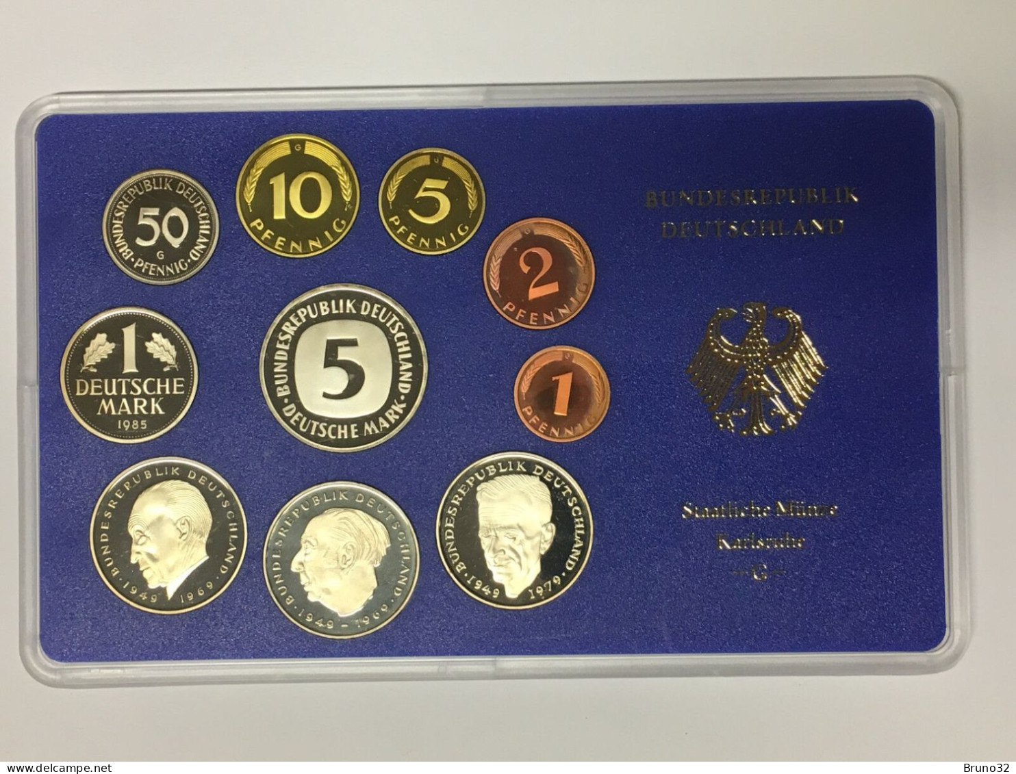 BRD - GERMANIA FEDERALE - 1985 G PROOF - Set Di Monete Divisionali - Mint Sets & Proof Sets